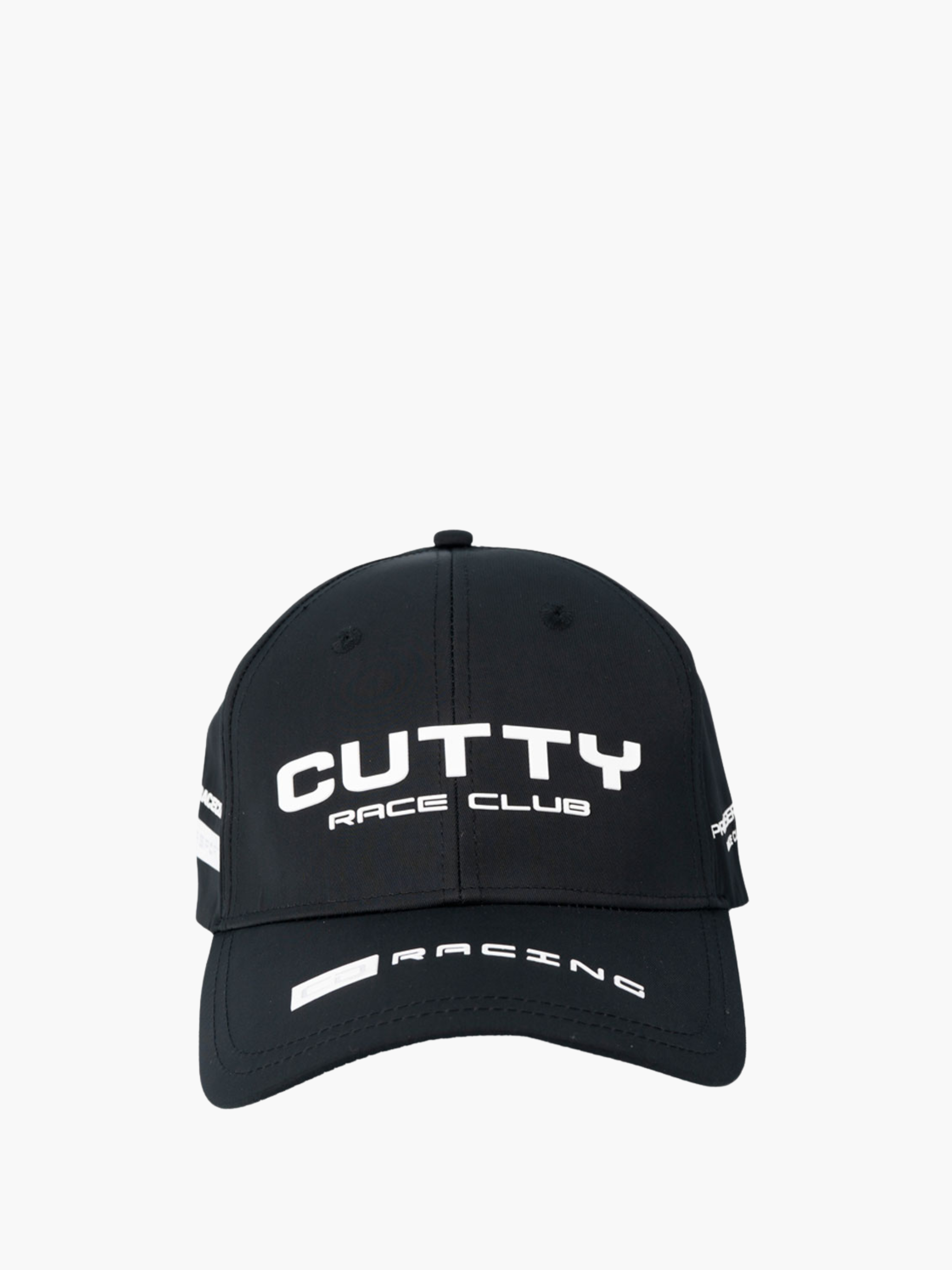 Cutty Cap White Logo Race Club Black