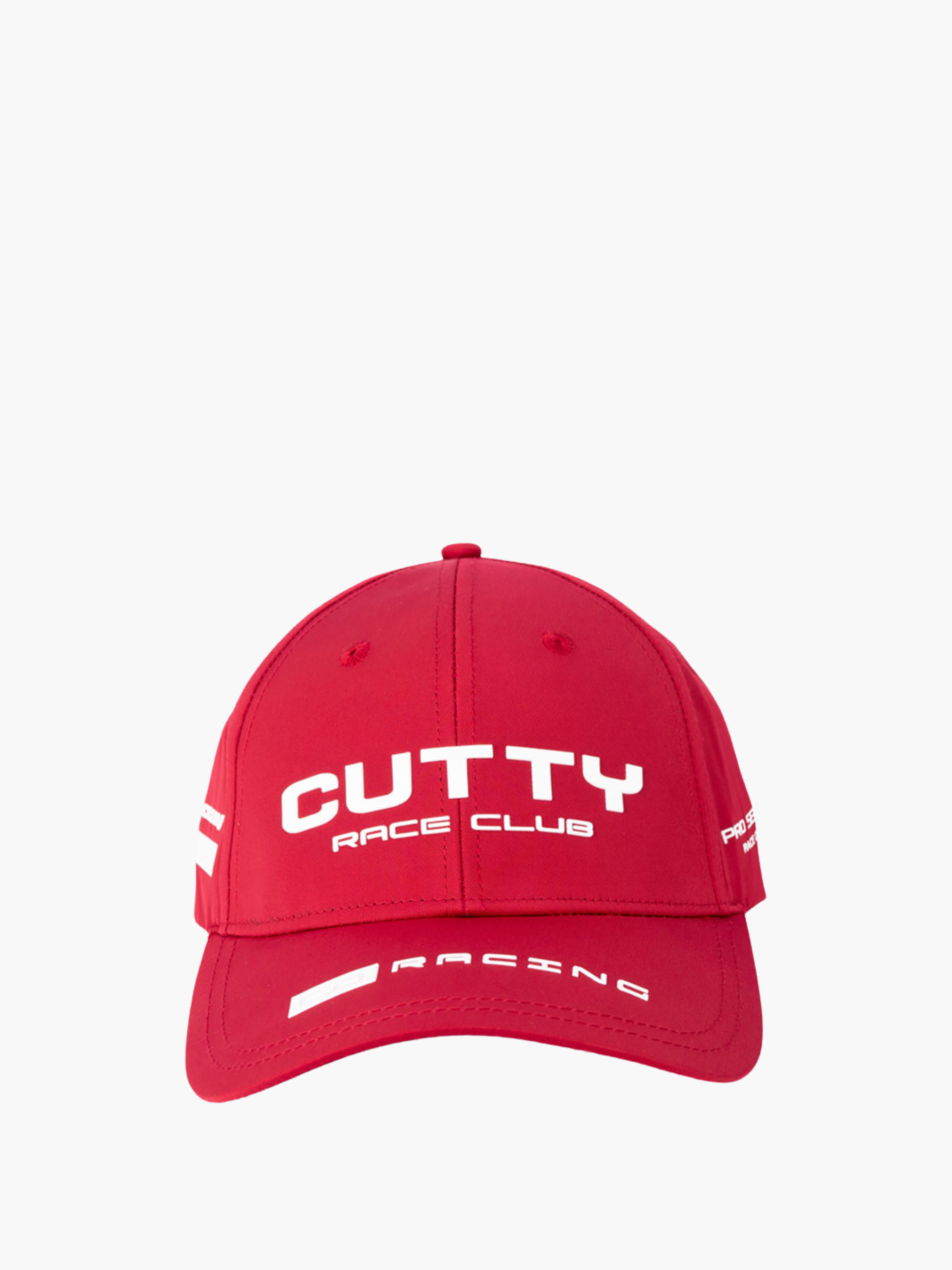 Cutty Cap White Logo Race Club Red