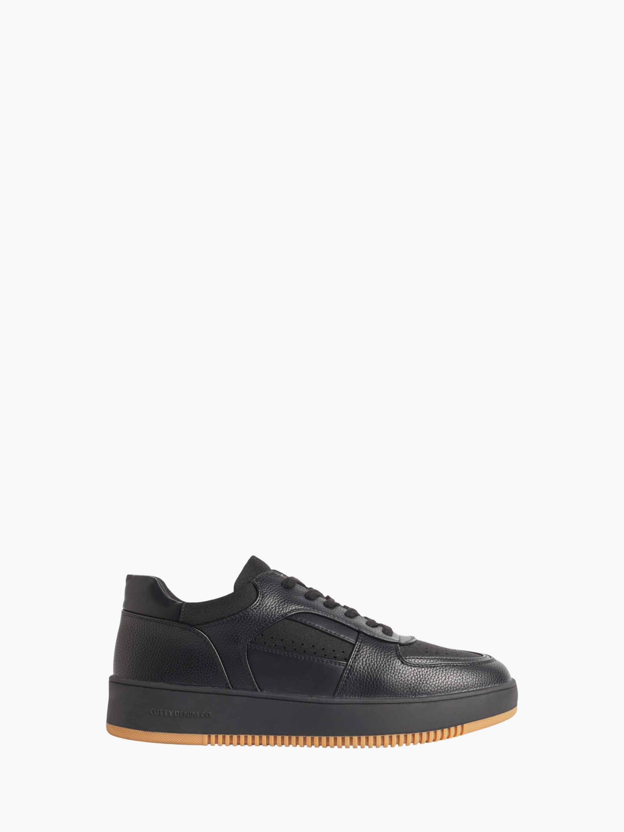 Cutty Sneakers Cs13 Leather Lace Up Black