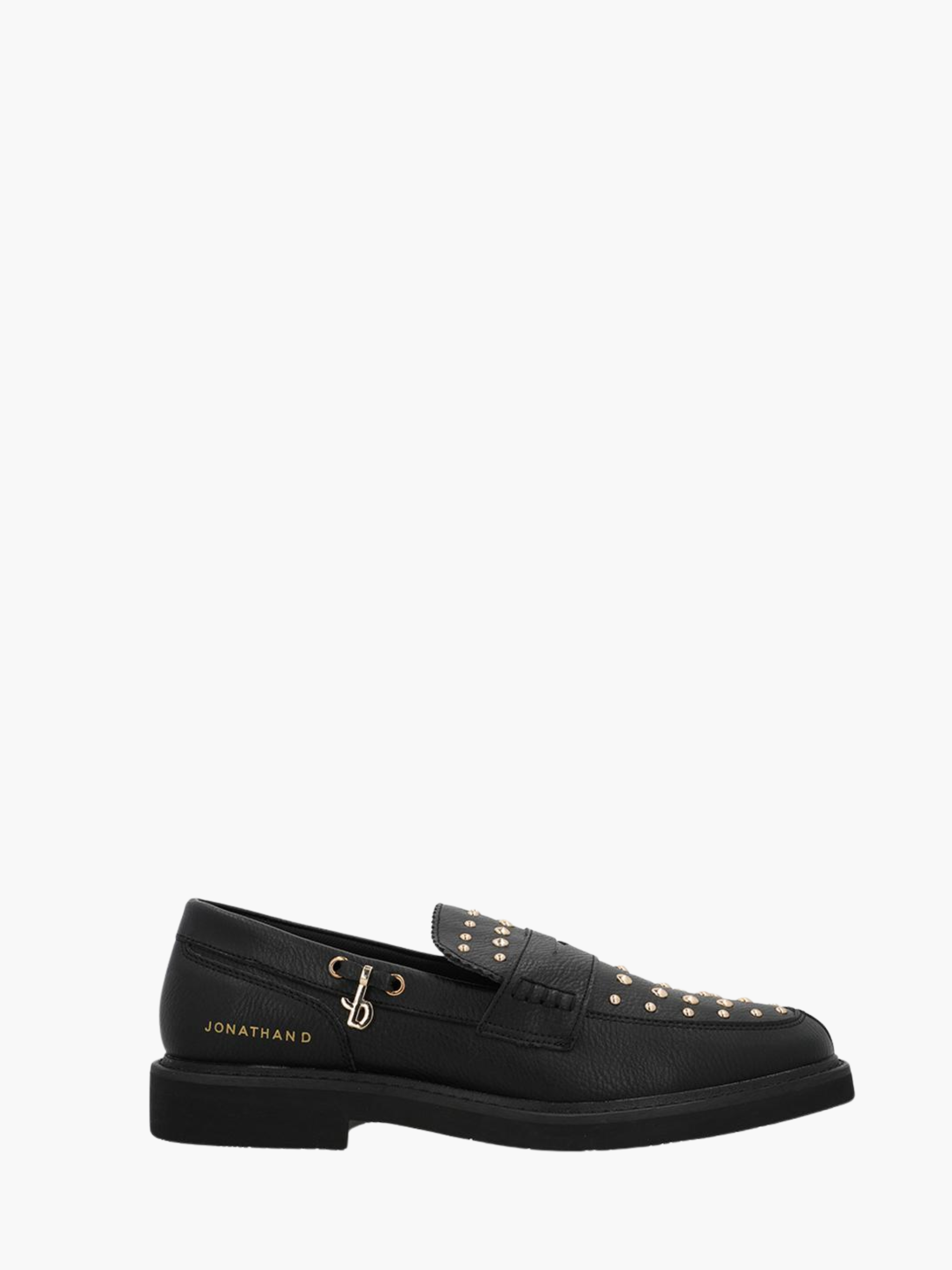 Jonathan D Loafer D15 Studded Leather Black