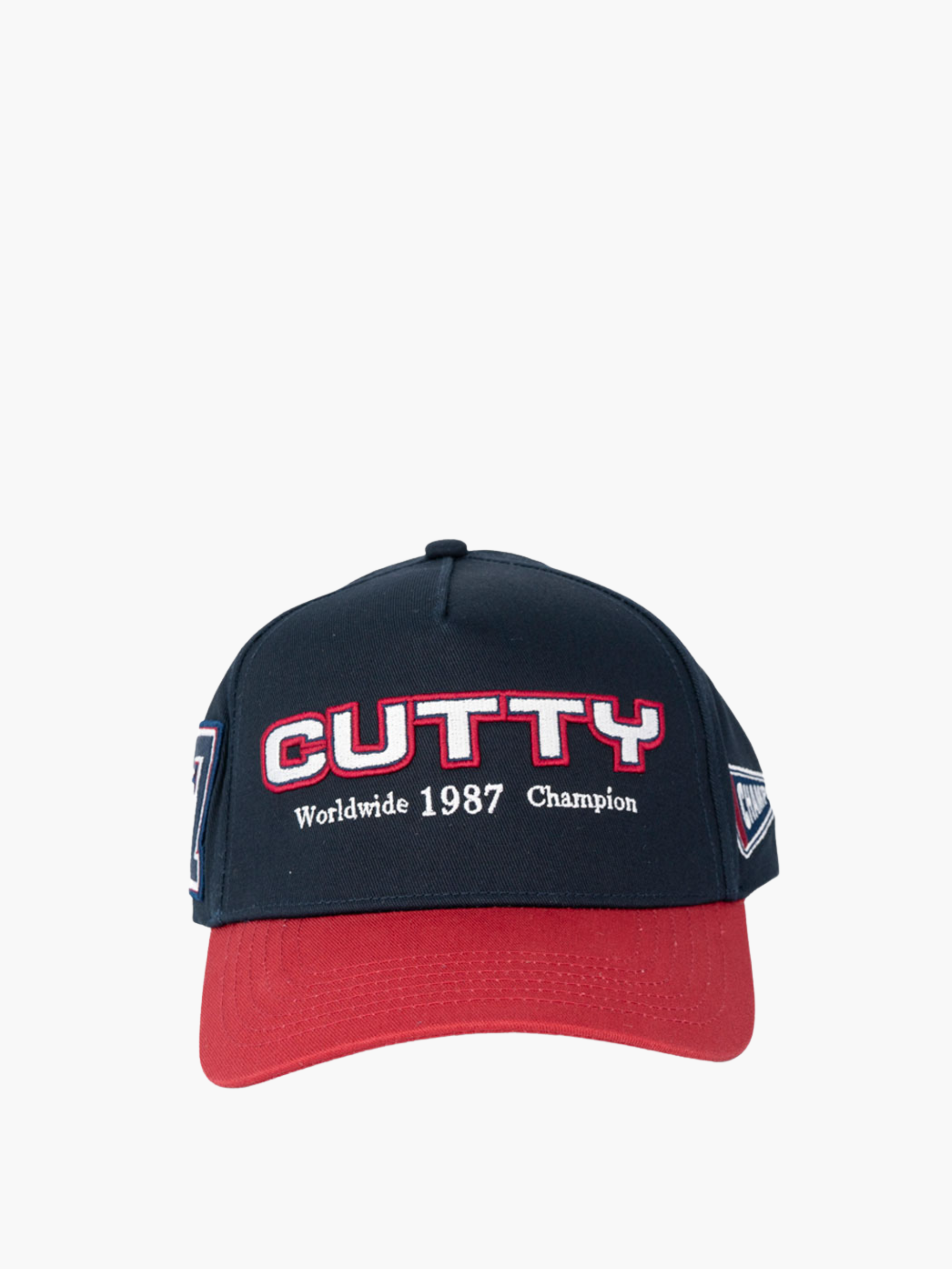 Cutty Cap Red Visor Navy