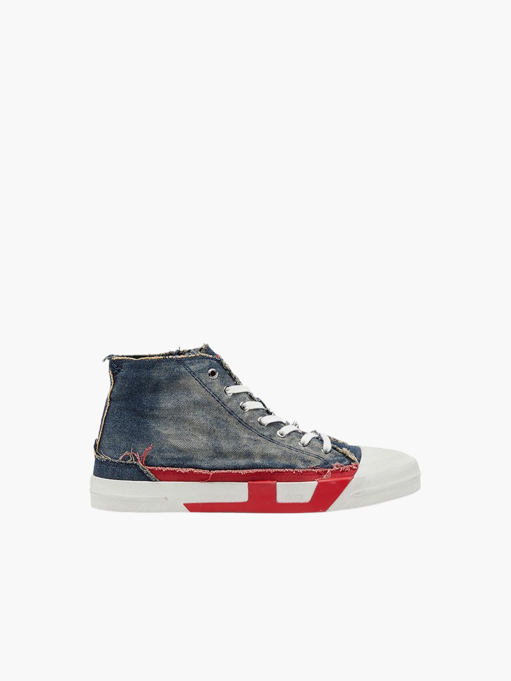 DIESEL SNEAKERS D384 M-D VERSE MID II DENIM WASH
