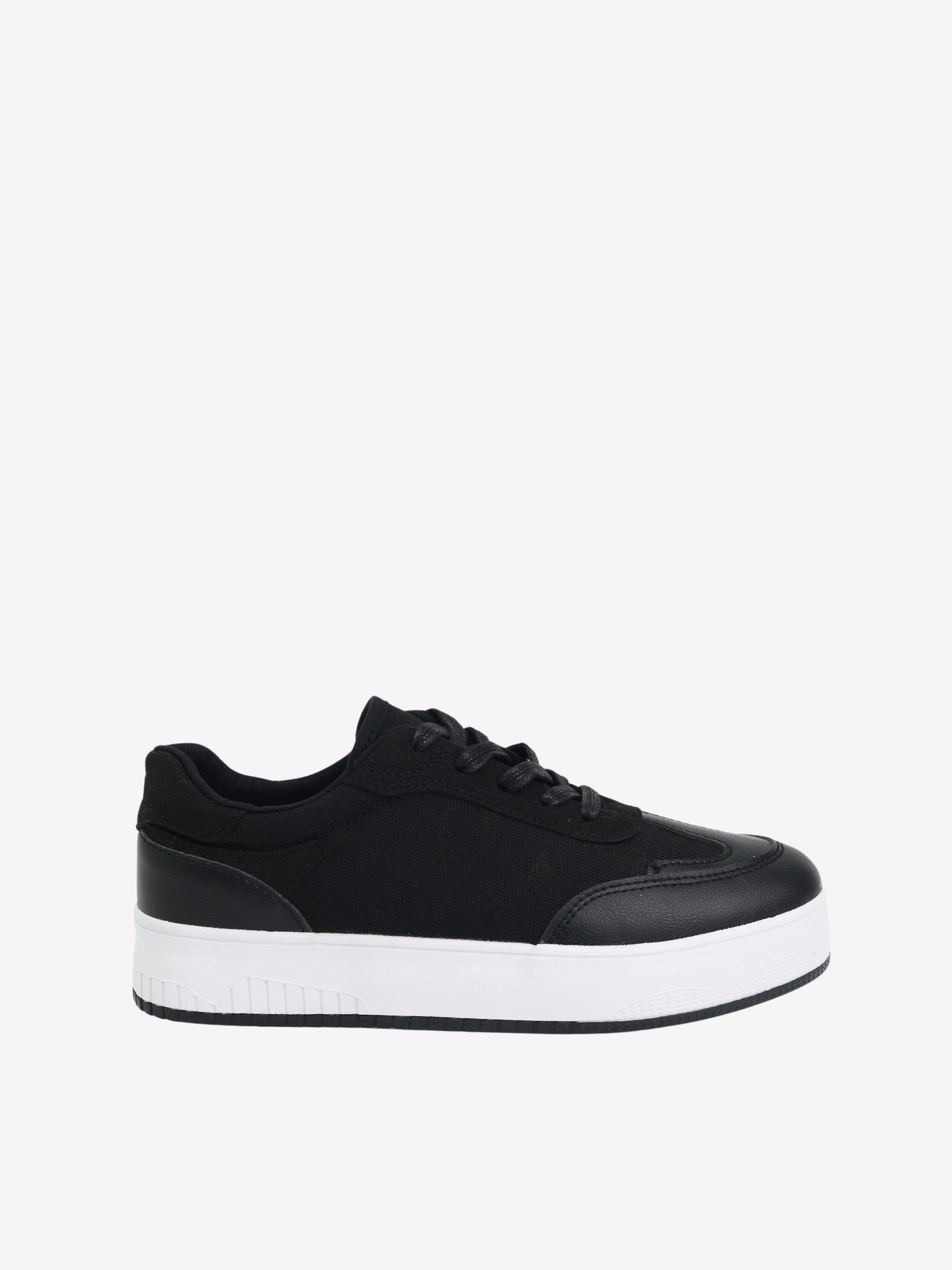 Polo Ladies Sneakers Jacquard Black-White