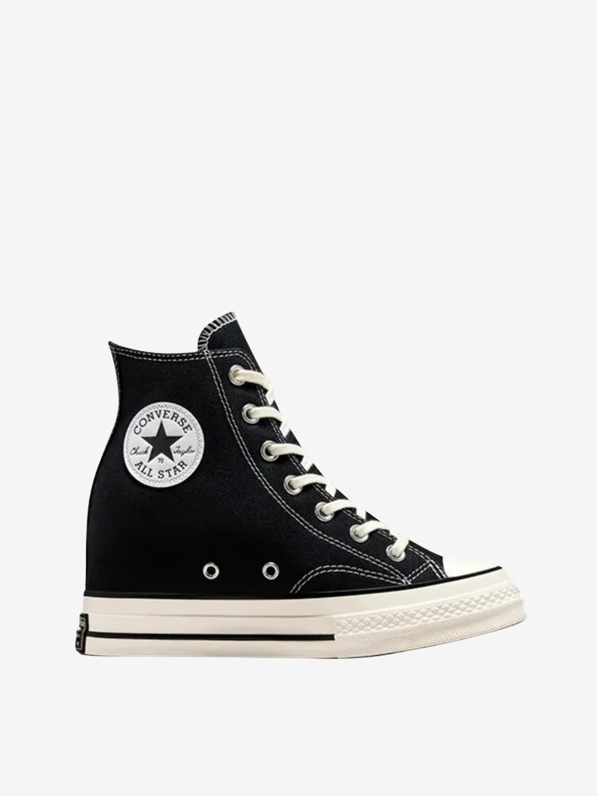 Converse Sneaker Chuck 70 Wedge Hi Black-Egret