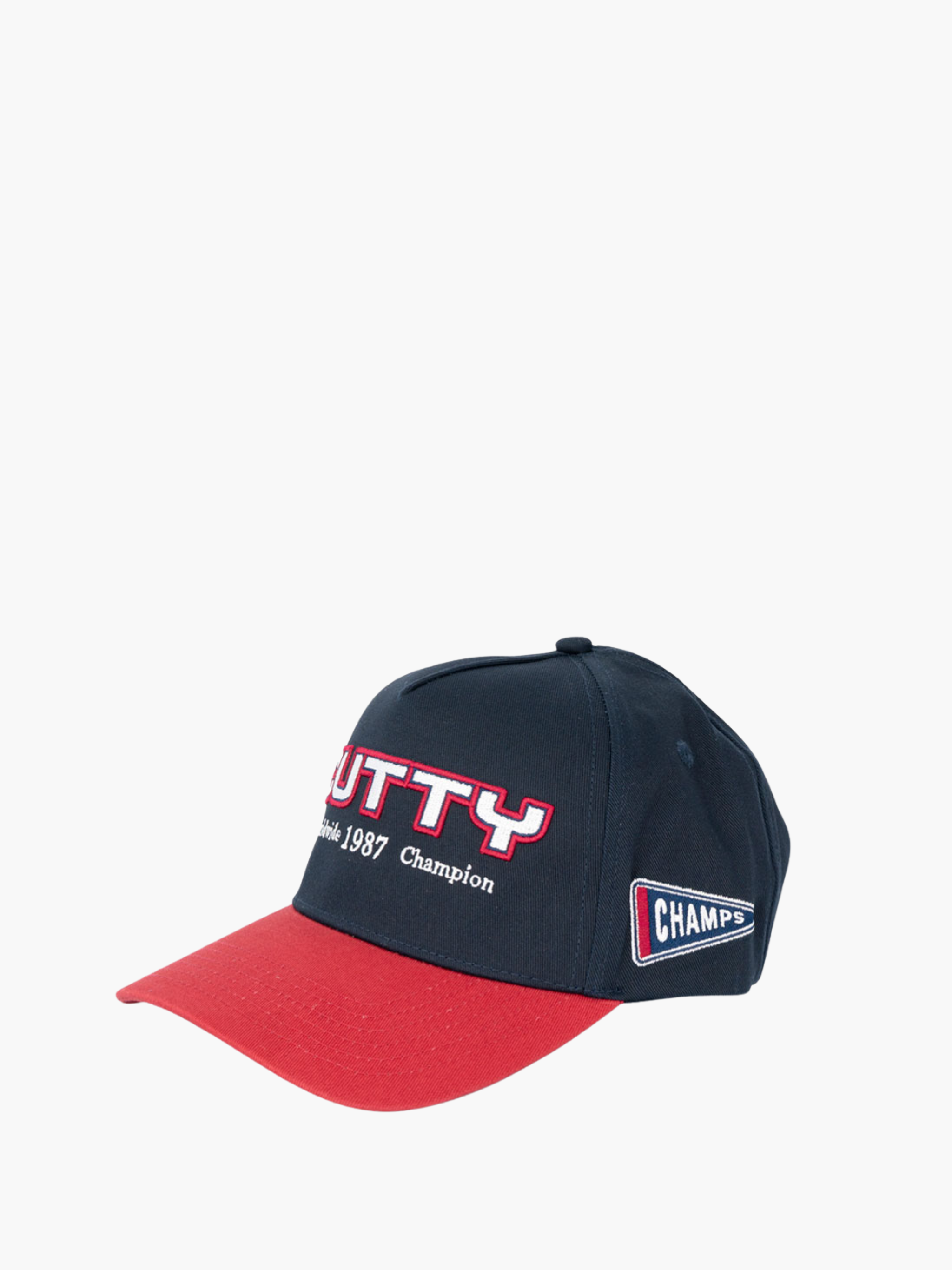 Cutty Cap Red Visor Navy