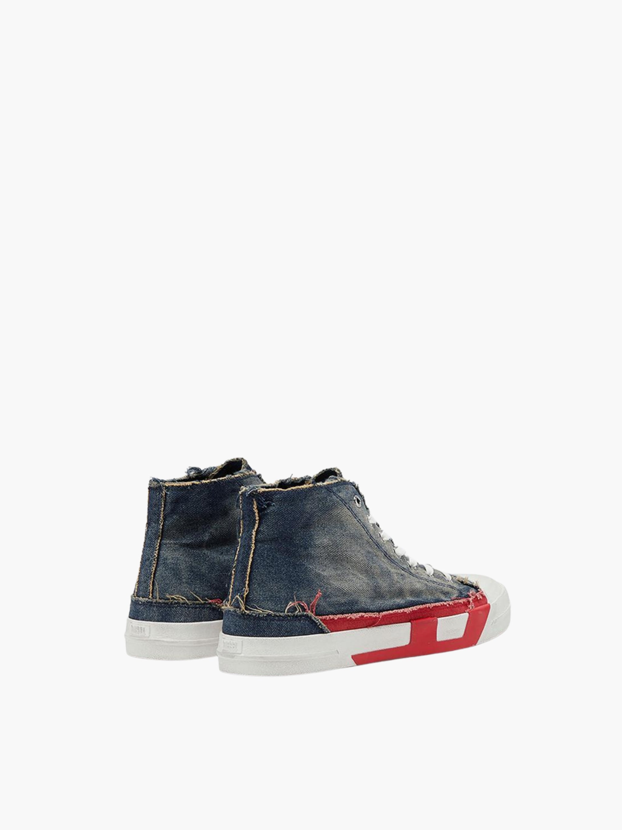 DIESEL SNEAKERS D384 M-D VERSE MID II DENIM WASH