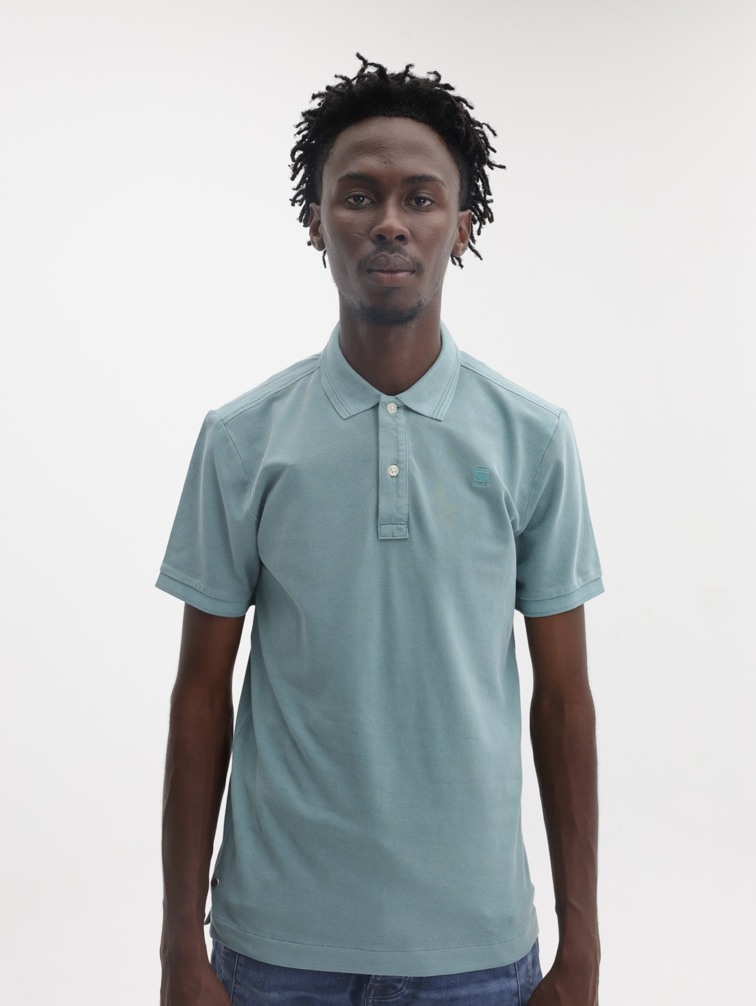 G-Star Golfer Dunda Overdyed Slim Mineral Blue