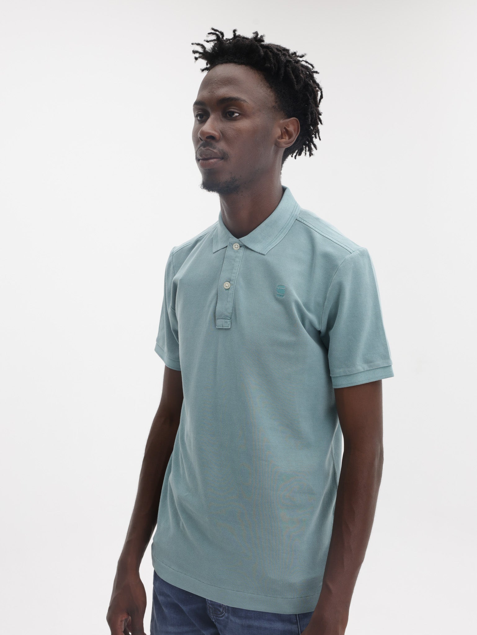G-Star Golfer Dunda Overdyed Slim Mineral Blue