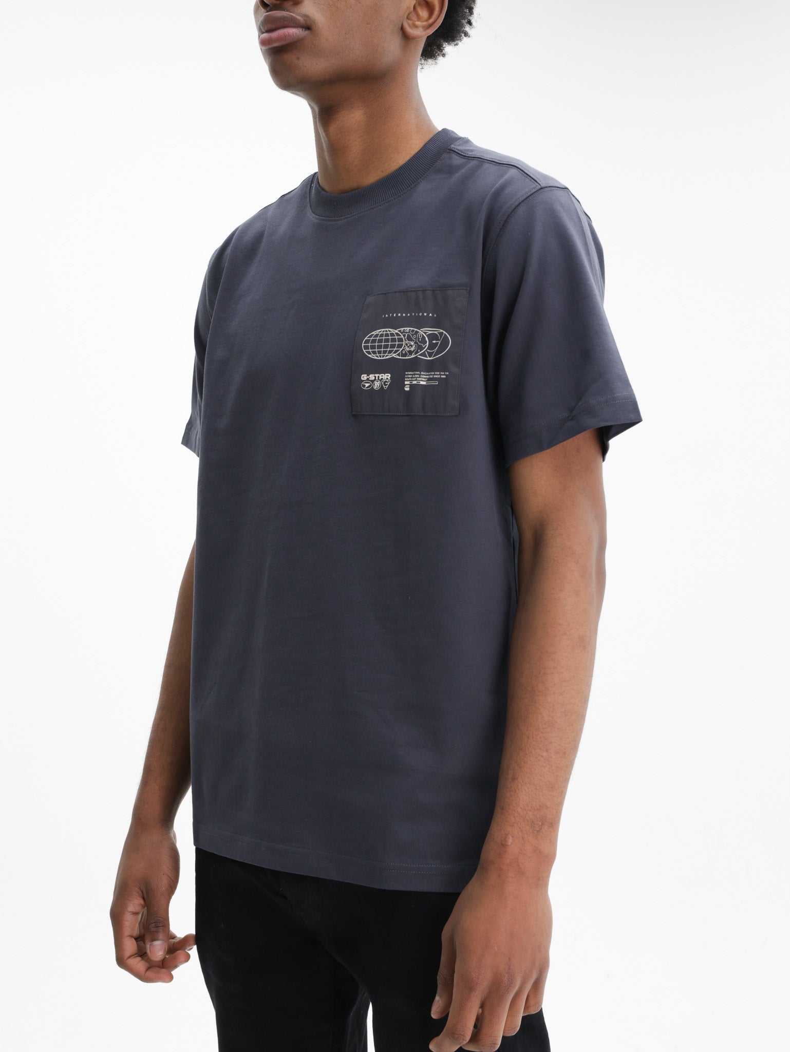 G-Star T-Shirt Applique Gr Petrol