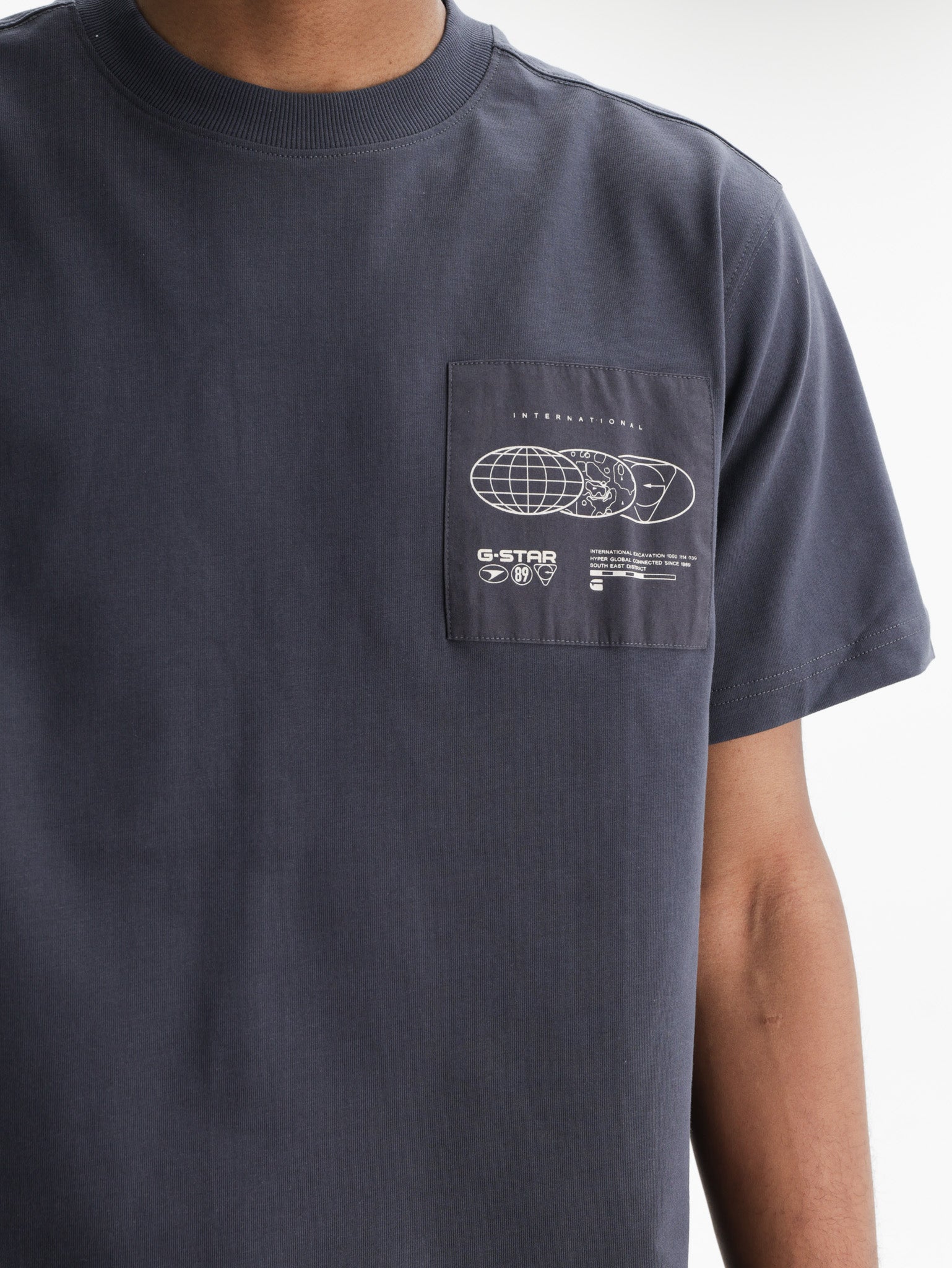 G-Star T-Shirt Applique Gr Petrol