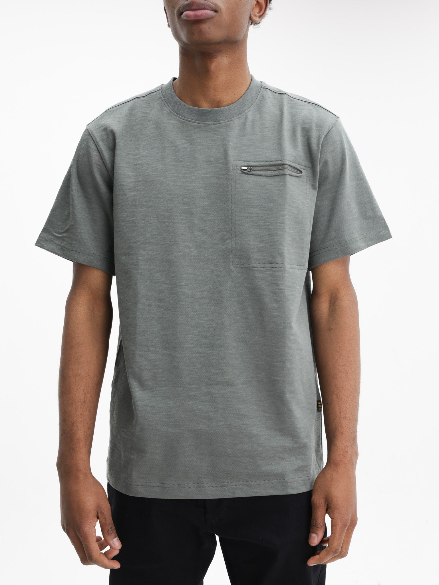 G-Star T-Shirt Distressed Zip Pocket Orphus