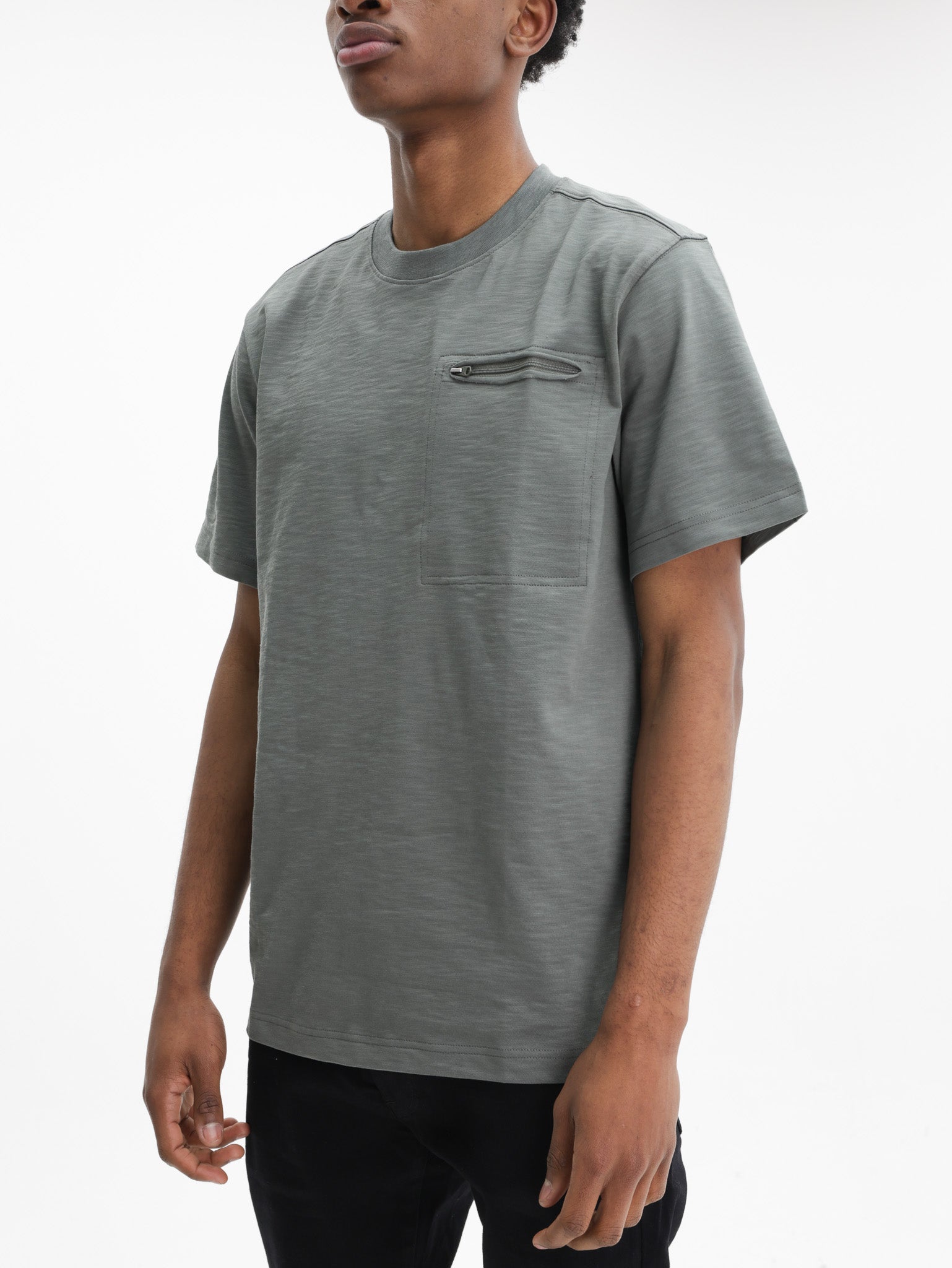 G-Star T-Shirt Distressed Zip Pocket Orphus