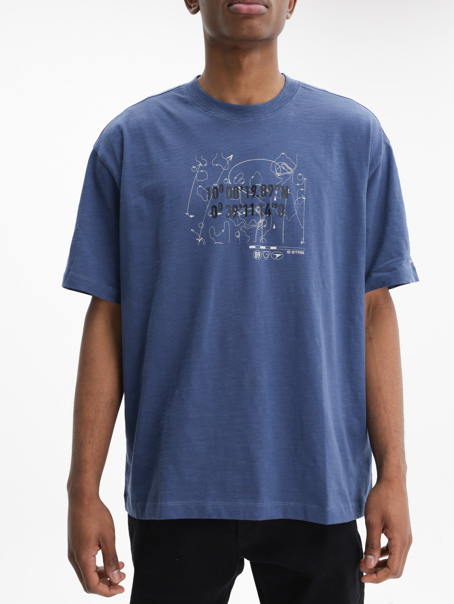 G-Star T-Shirt Coord Gr Relaxed Rank Blue