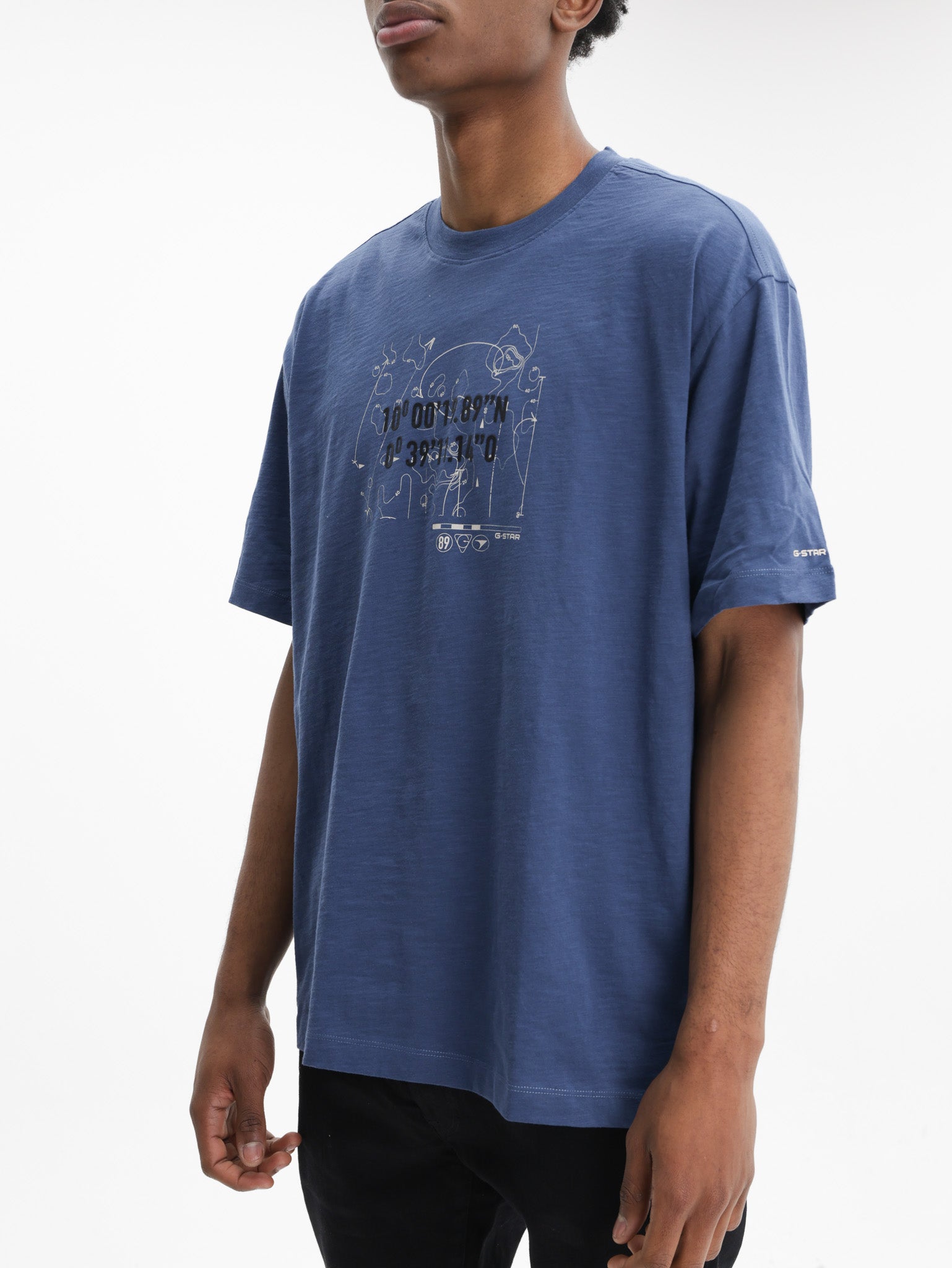 G-Star T-Shirt Coord Gr Relaxed Rank Blue