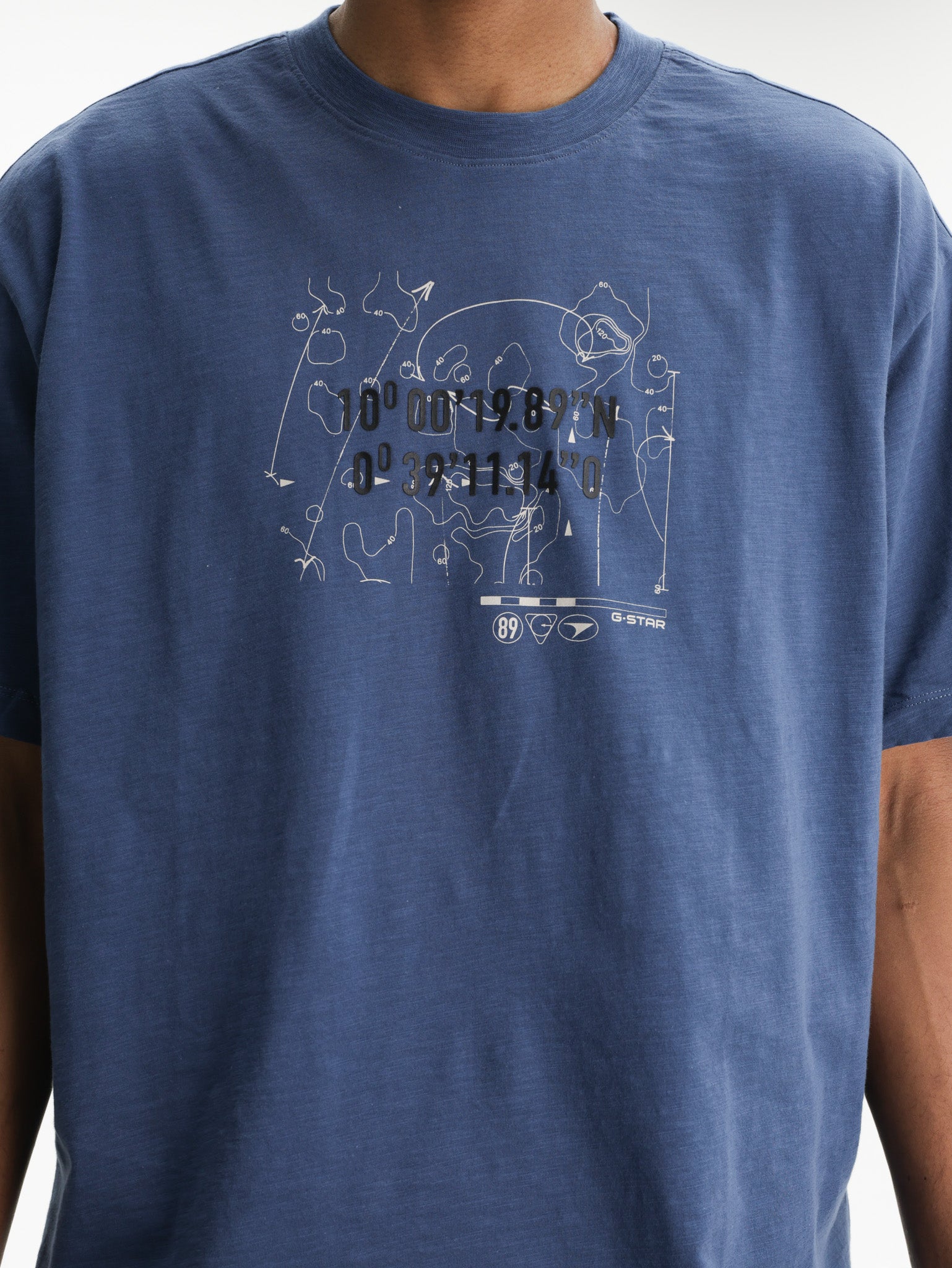 G-Star T-Shirt Coord Gr Relaxed Rank Blue