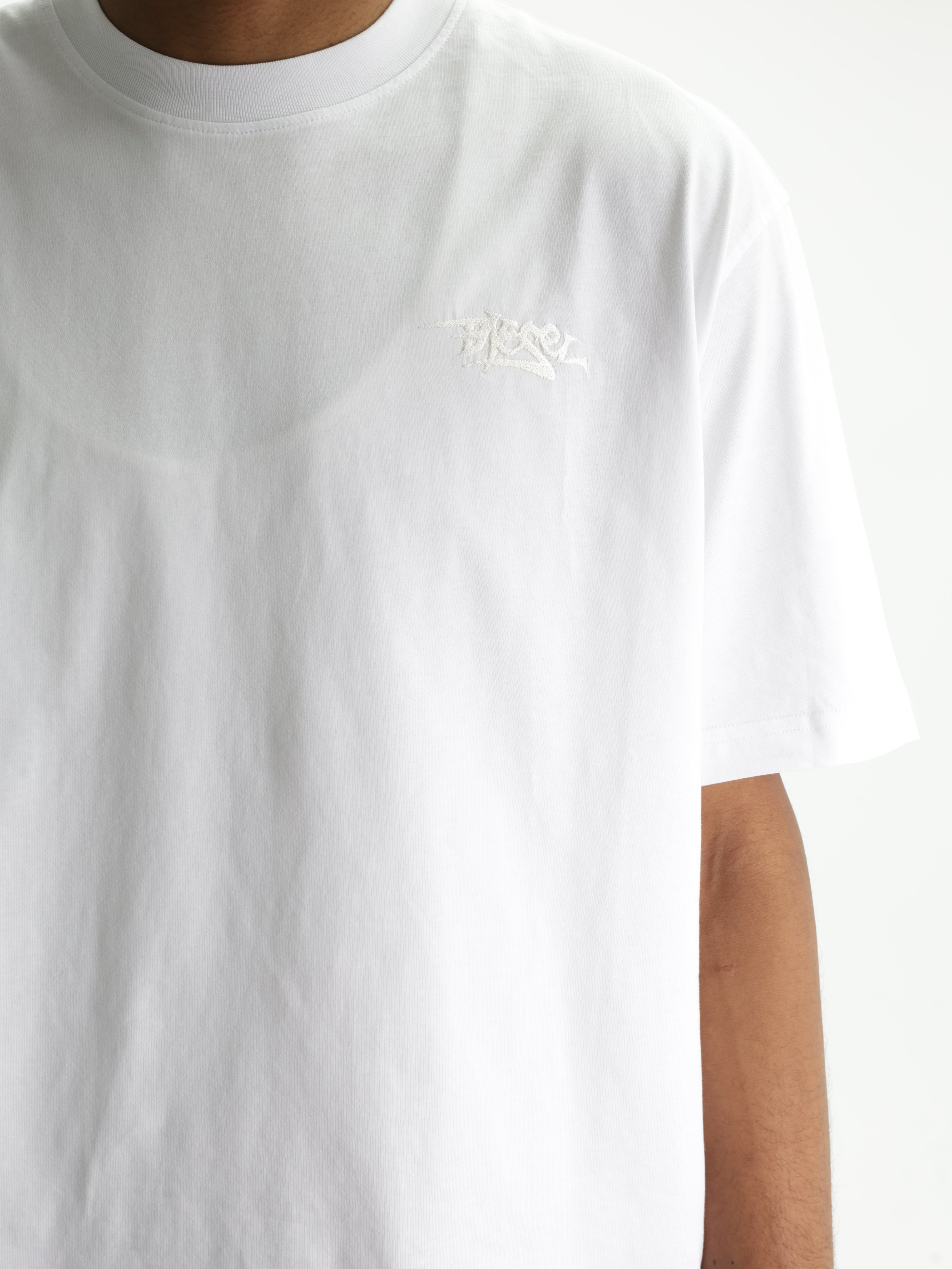 DIESEL T-SHIRT M-T BOGGY V5 RELAXED WHITE