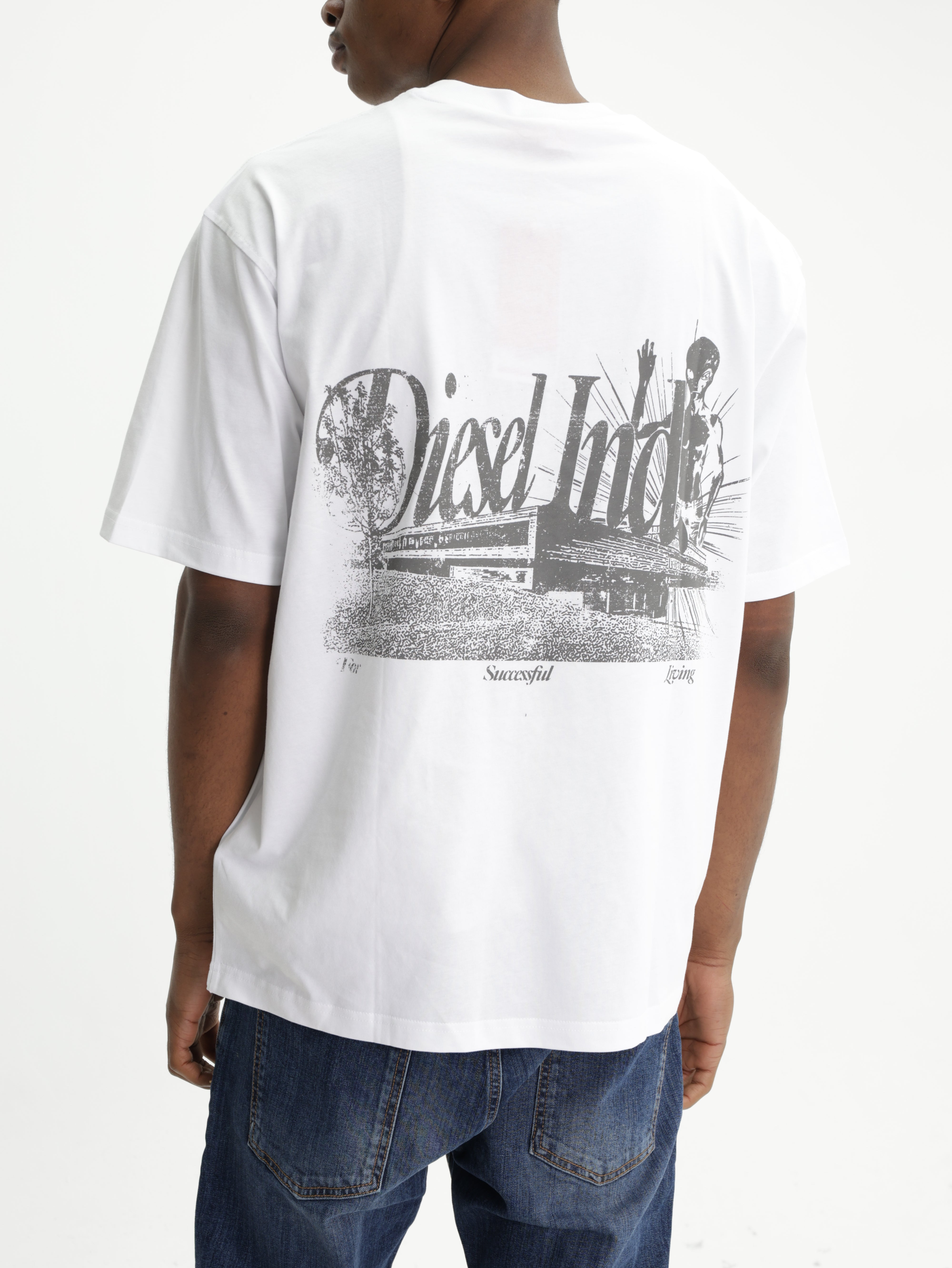 DIESEL T-SHIRT M-T BOGGY V2 RELAXED WHITE