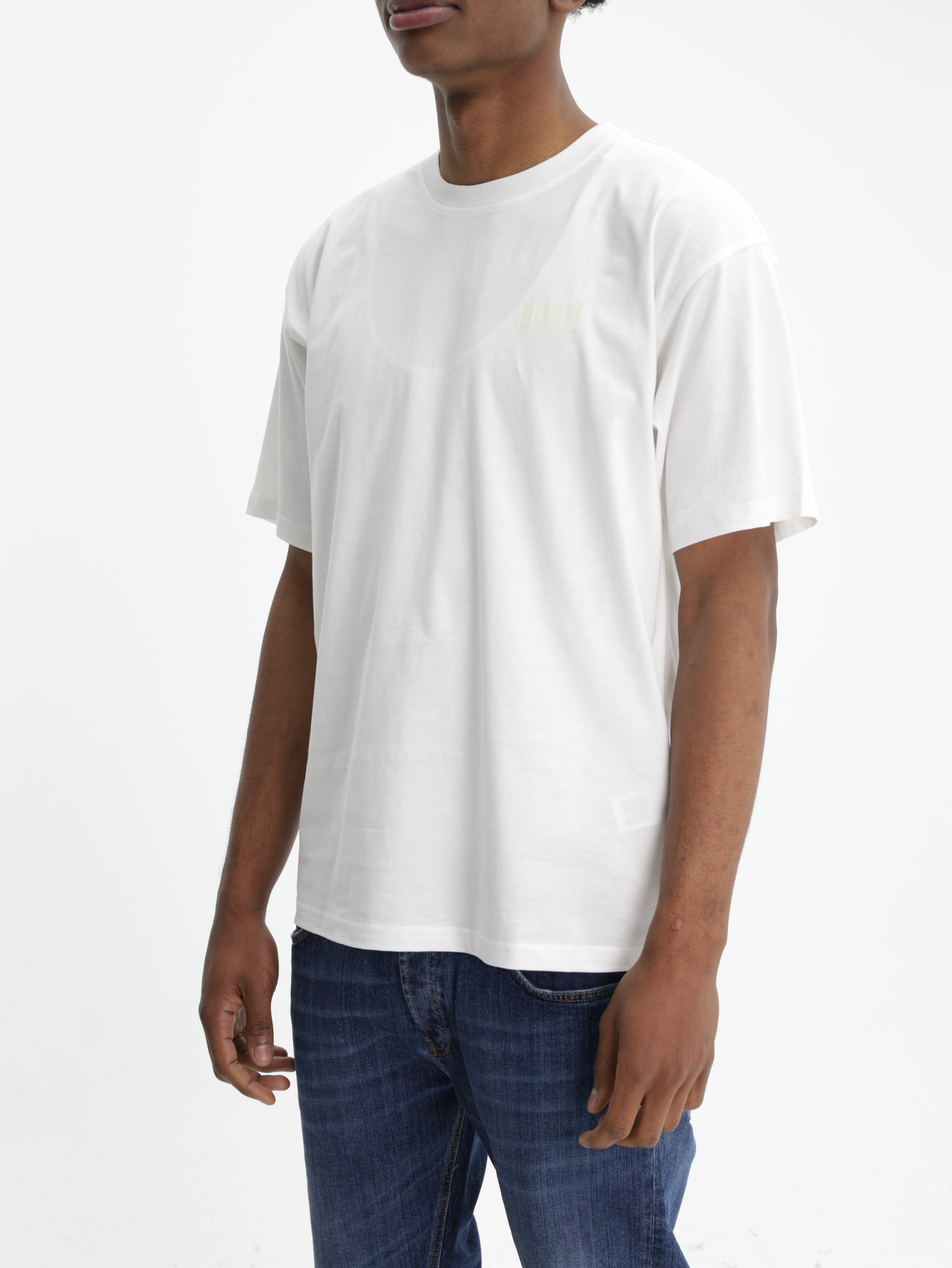 DIESEL T-SHIRT M-T BOXT V8 RELAXED WHITE