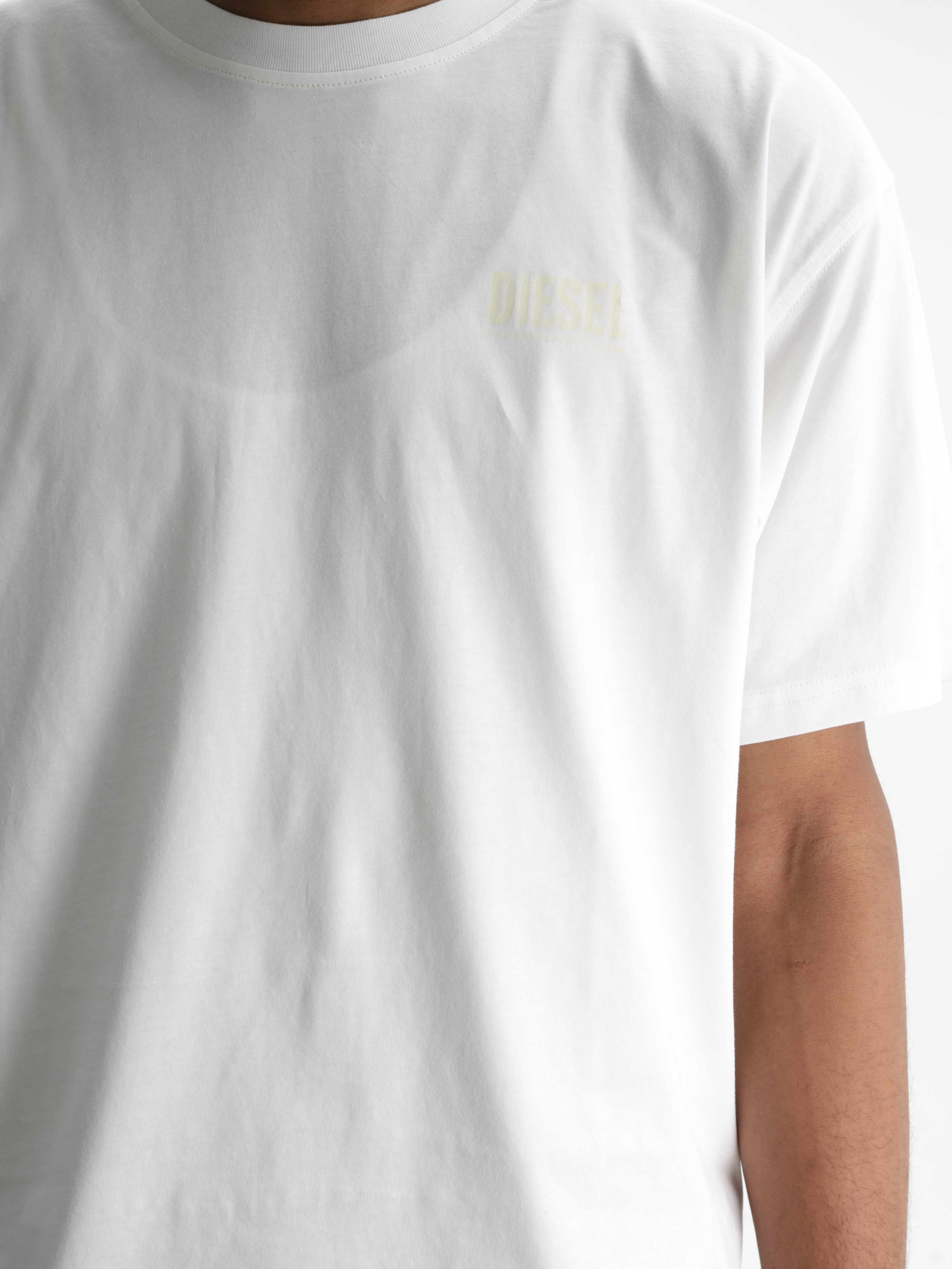 DIESEL T-SHIRT M-T BOXT V8 RELAXED WHITE