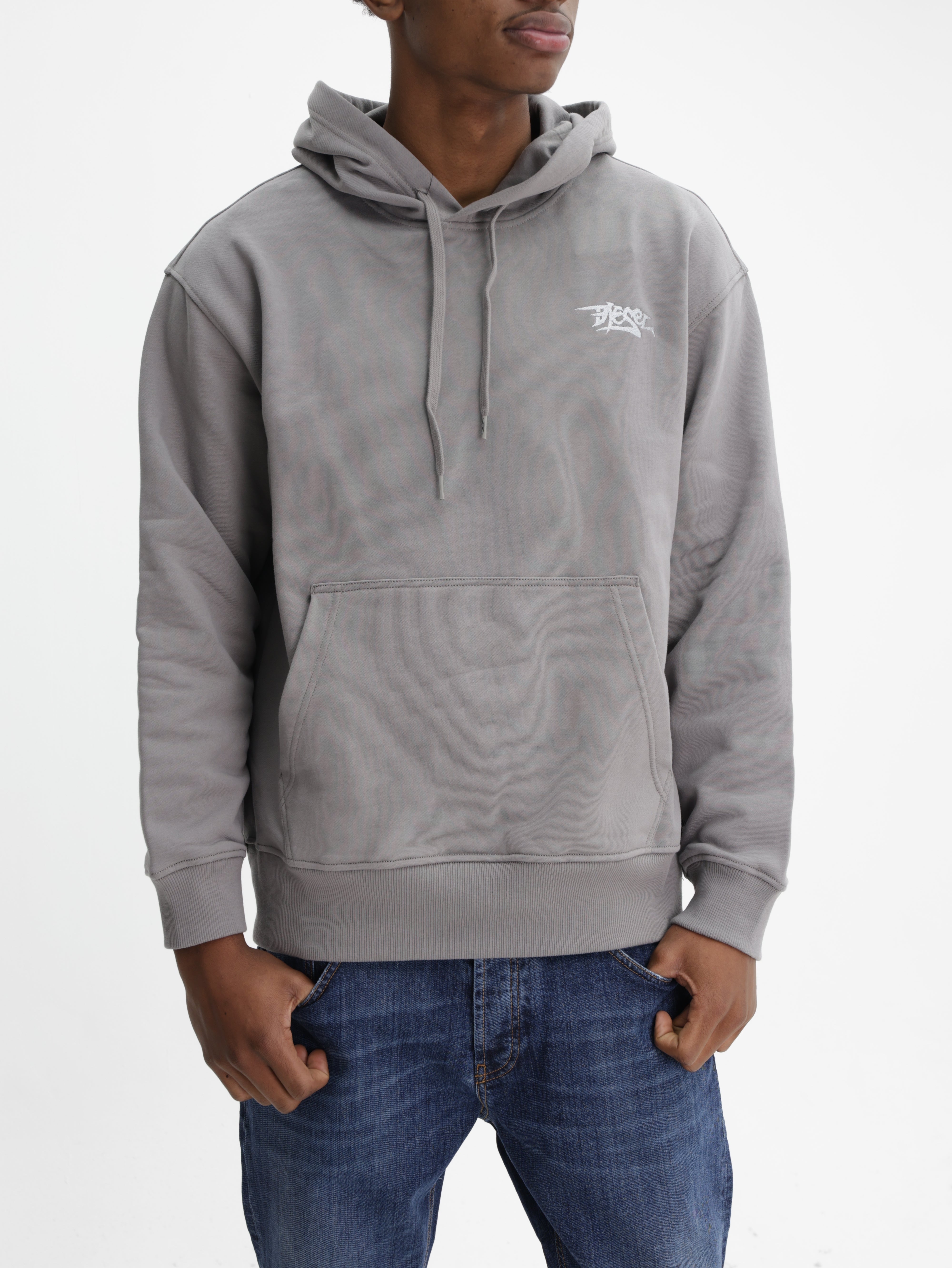 DIESEL HOODIE M-S-MACS V2 GREY