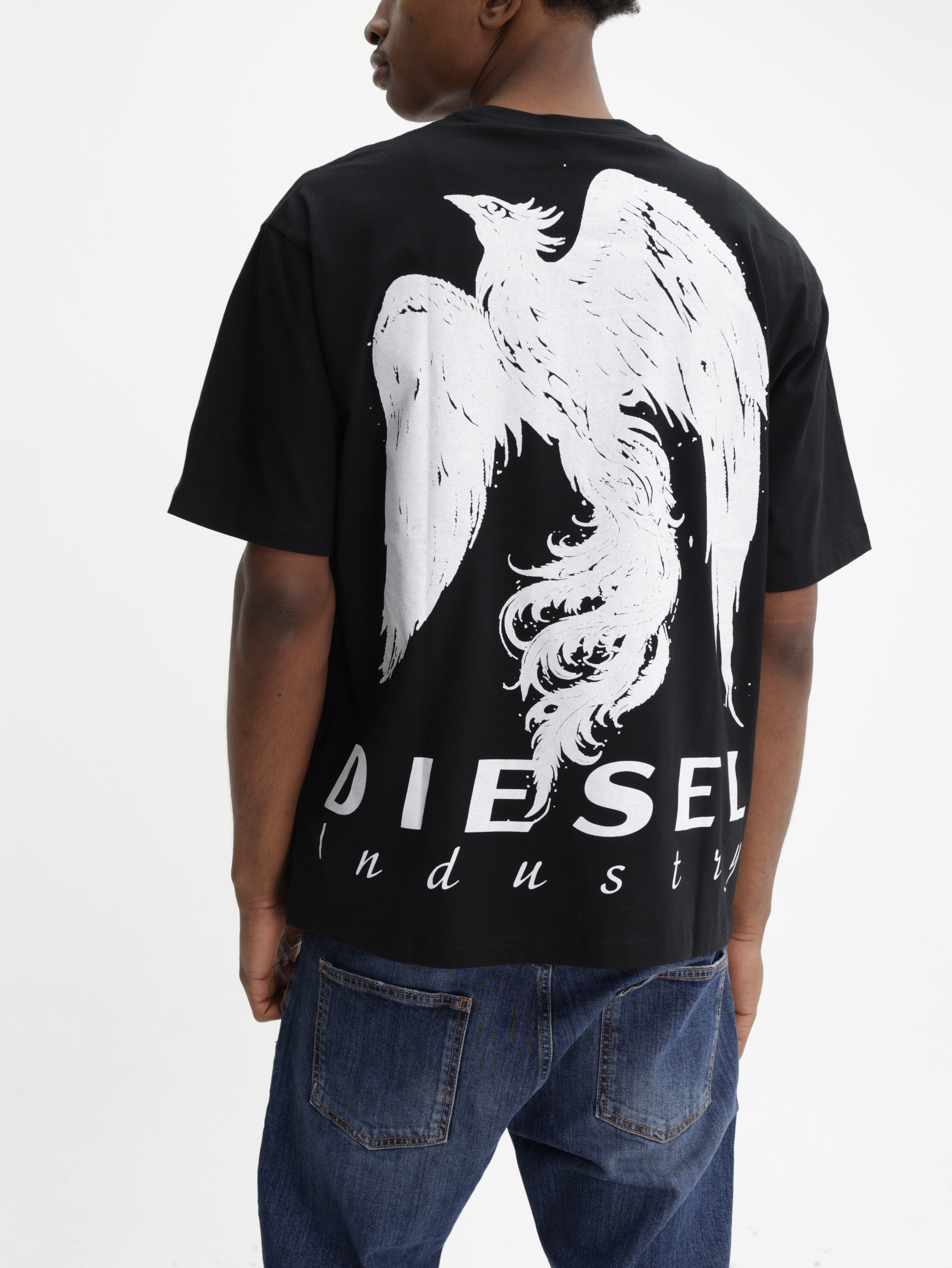 DIESEL T-SHIRT M-T BOGGY V3 RELAXED BLACK