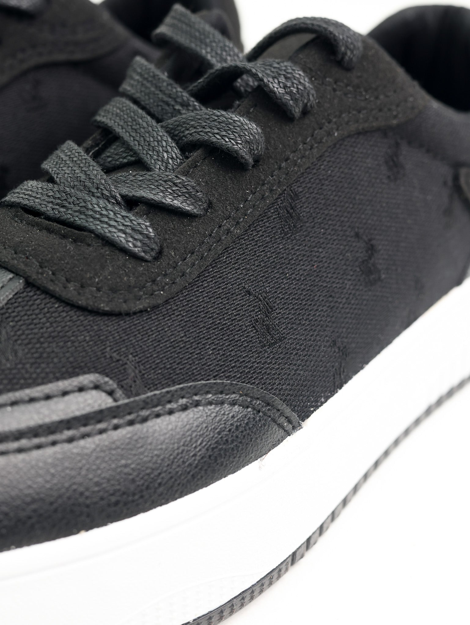 Polo Ladies Sneakers Jacquard Black-White