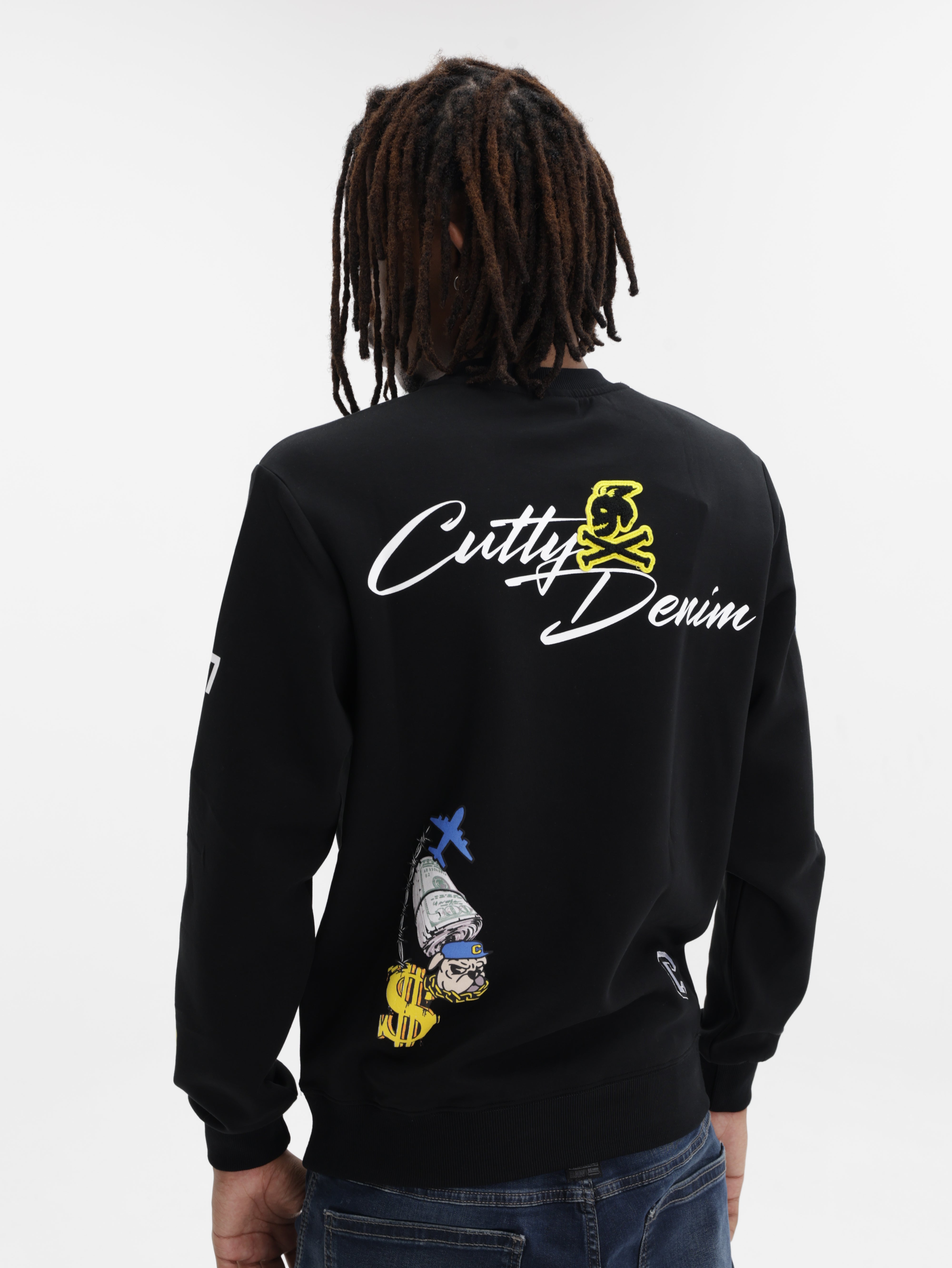 Cutty Sweater Graphic Print Black