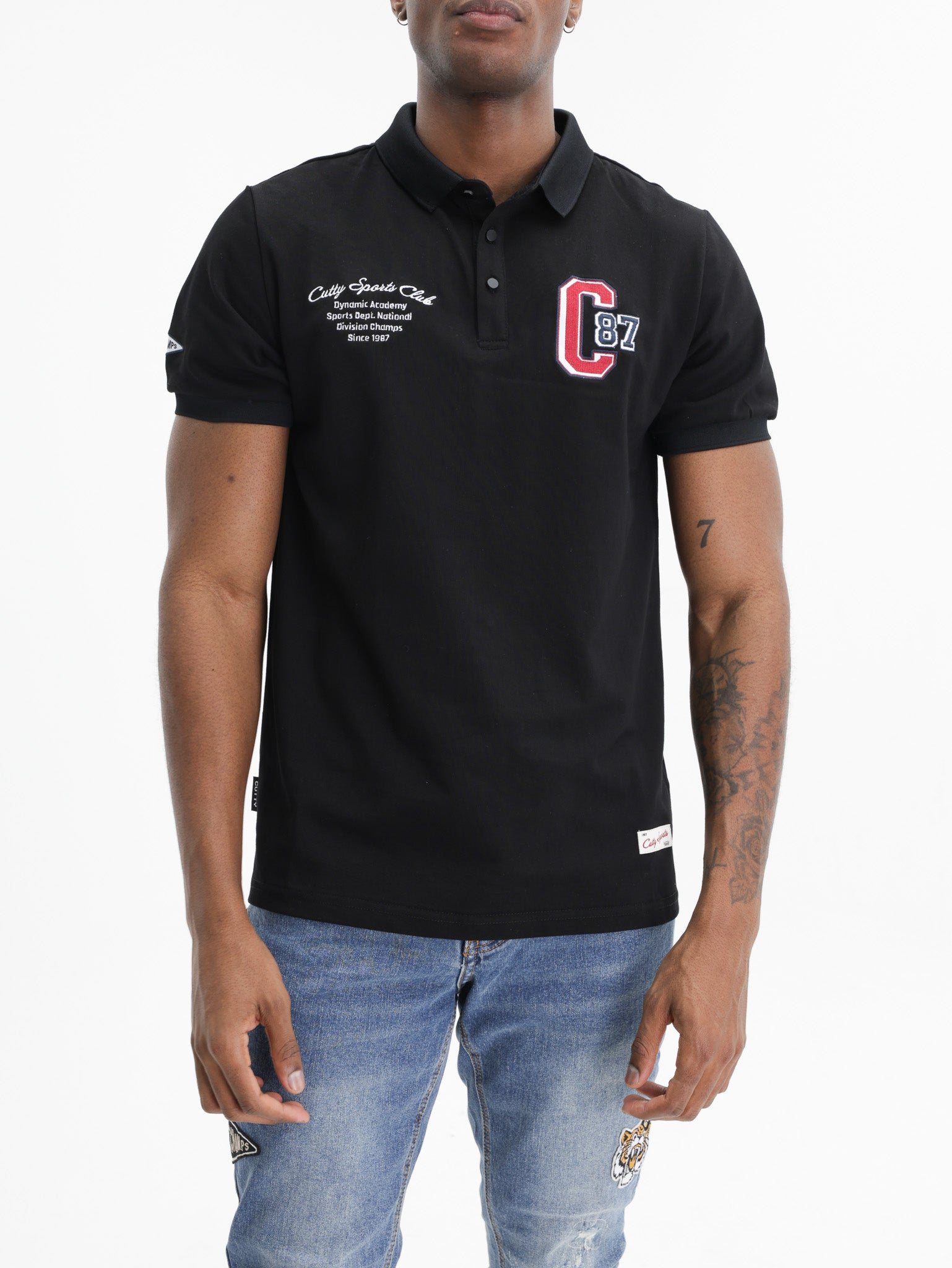 Cutty Golfer C87 Logo  Black
