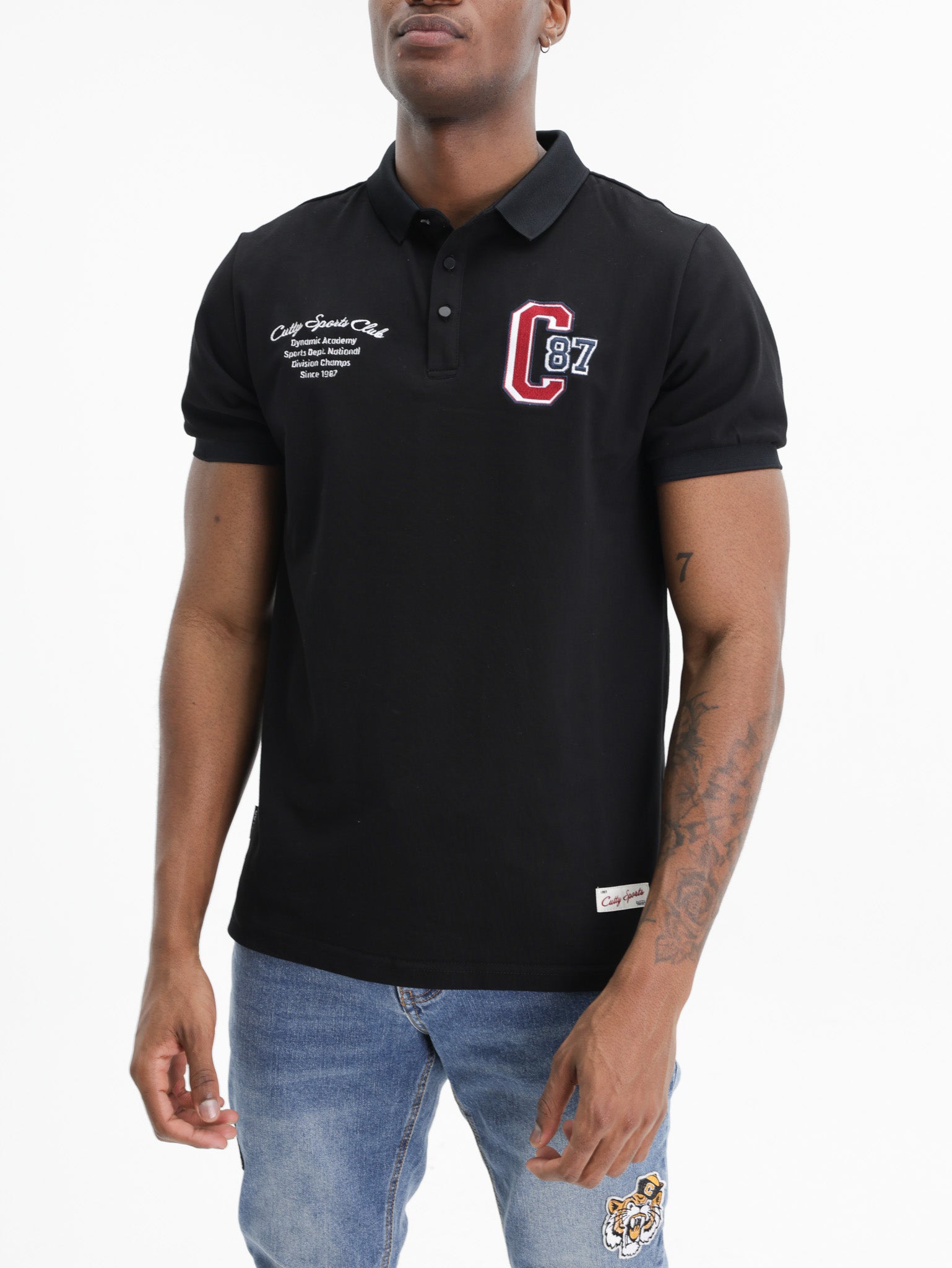 Cutty Golfer C87 Logo  Black