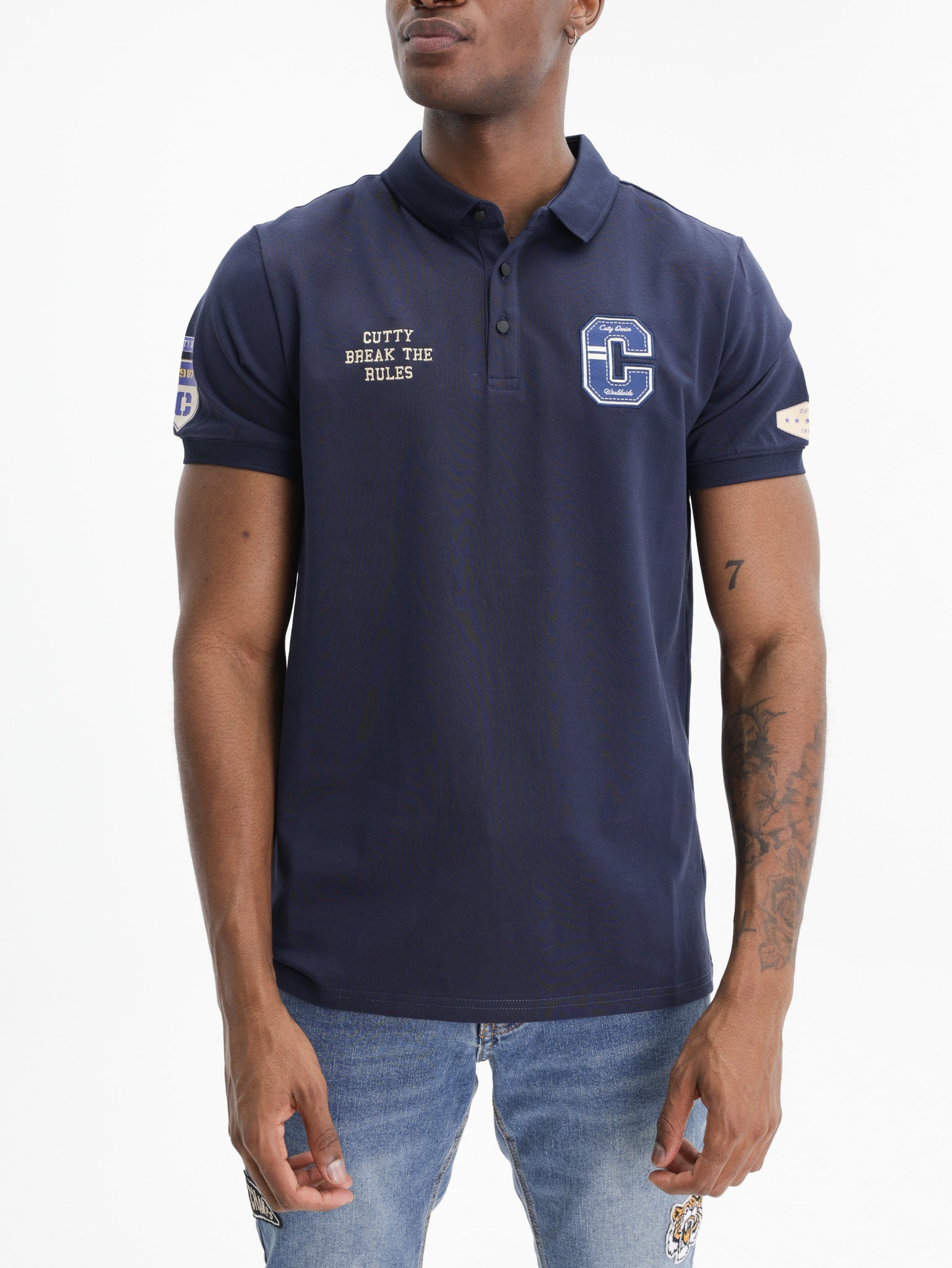 Cutty Golfer C Logo  Navy