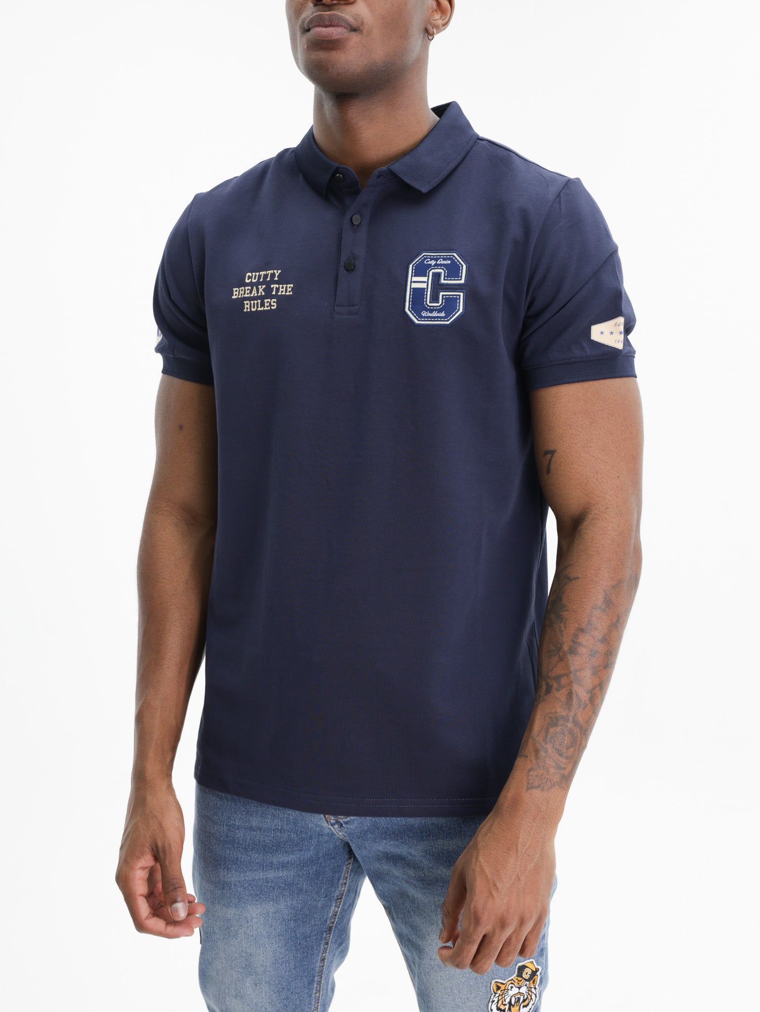 Cutty Golfer C Logo  Navy