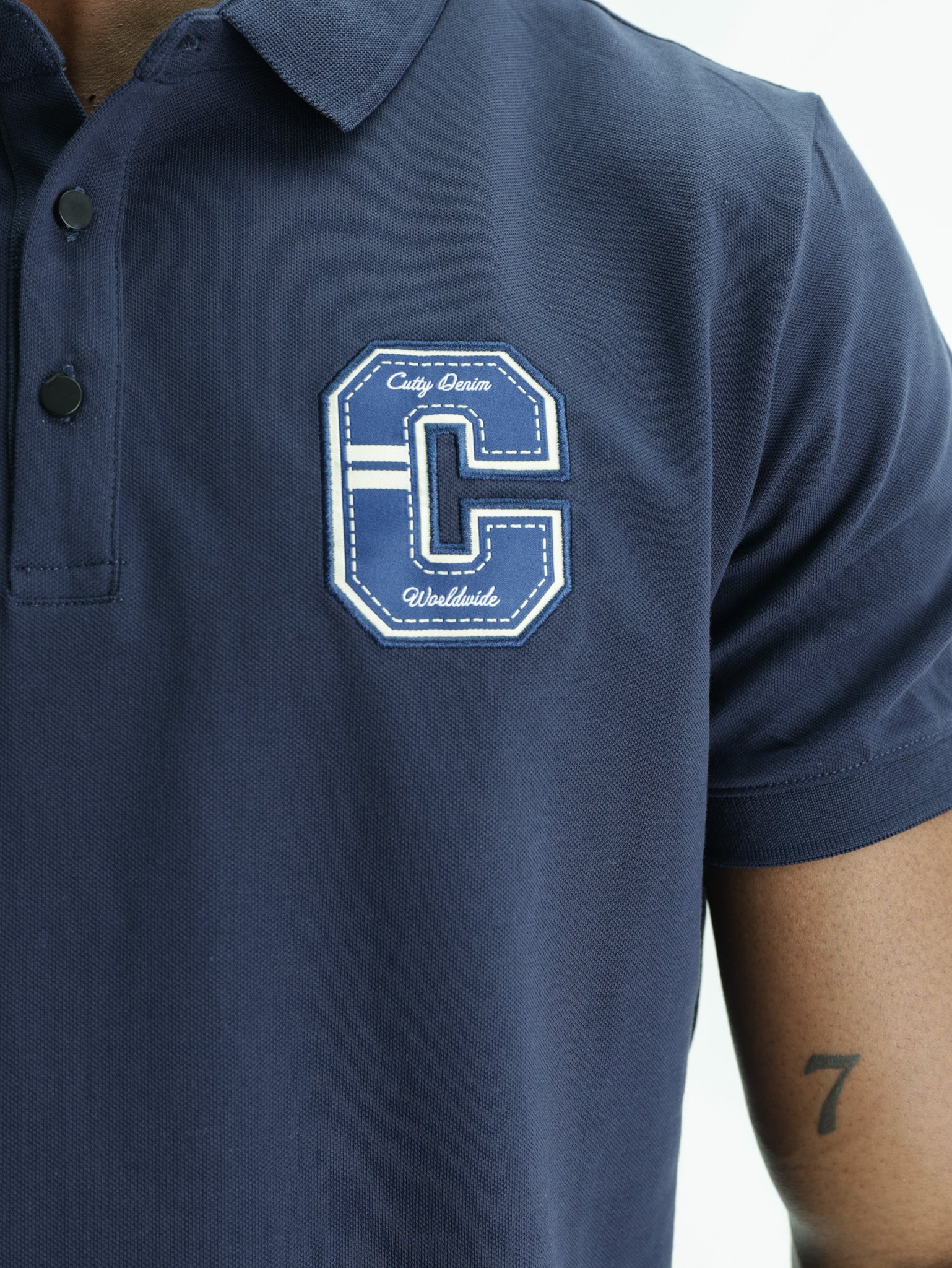 Cutty Golfer C Logo  Navy