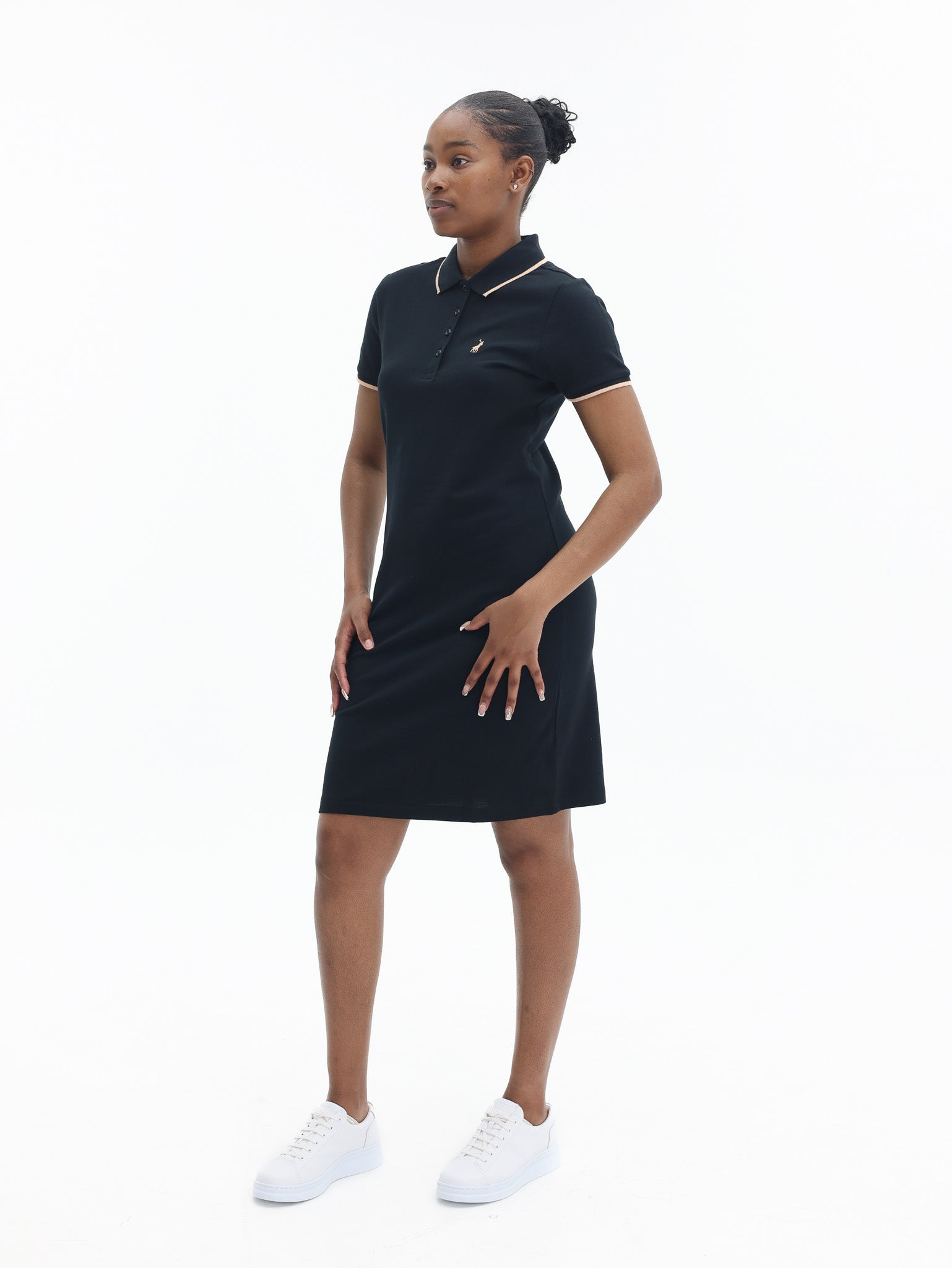 Polo Leah SS Polo Dress Black – Colt 45