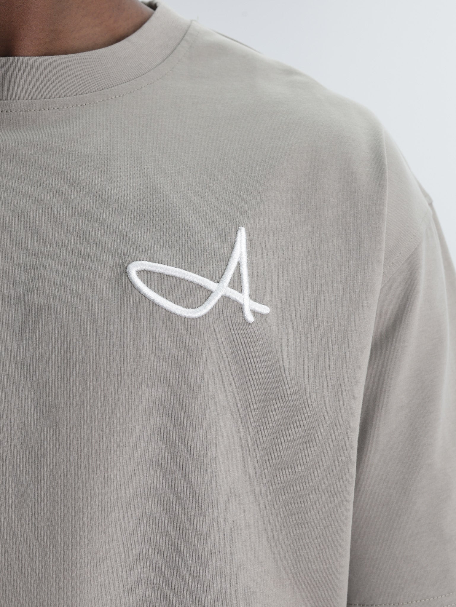 Fade T-Shirt Signature Boxy A Taupe-Brown