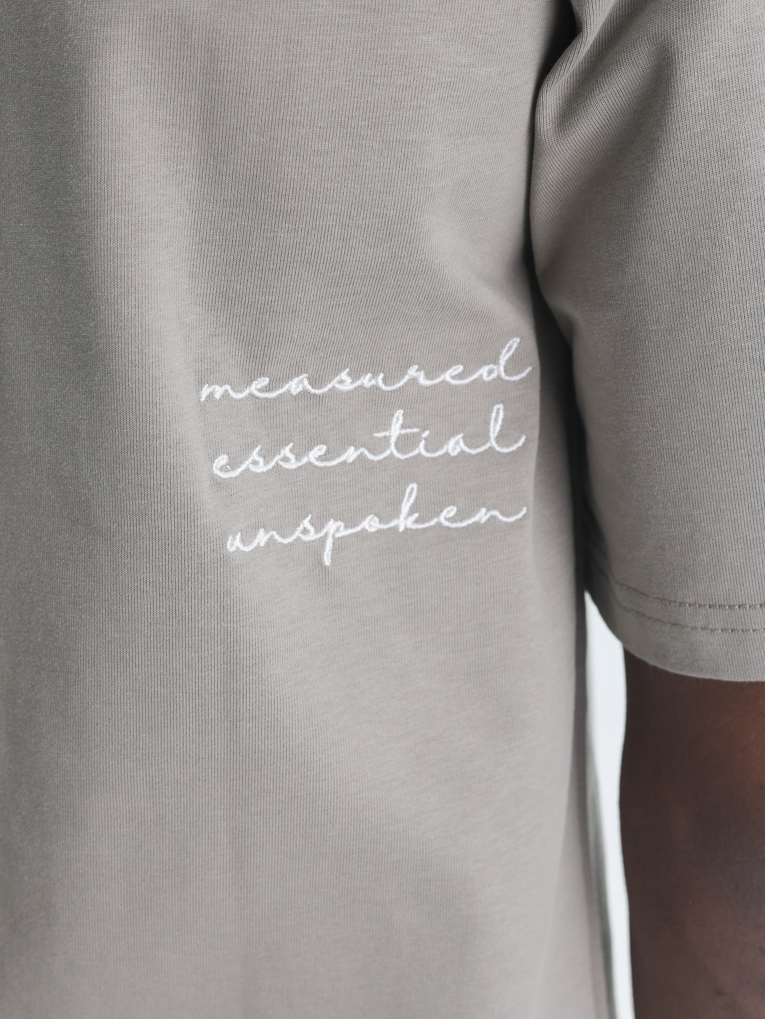 Fade T-Shirt Signature Boxy A Taupe-Brown