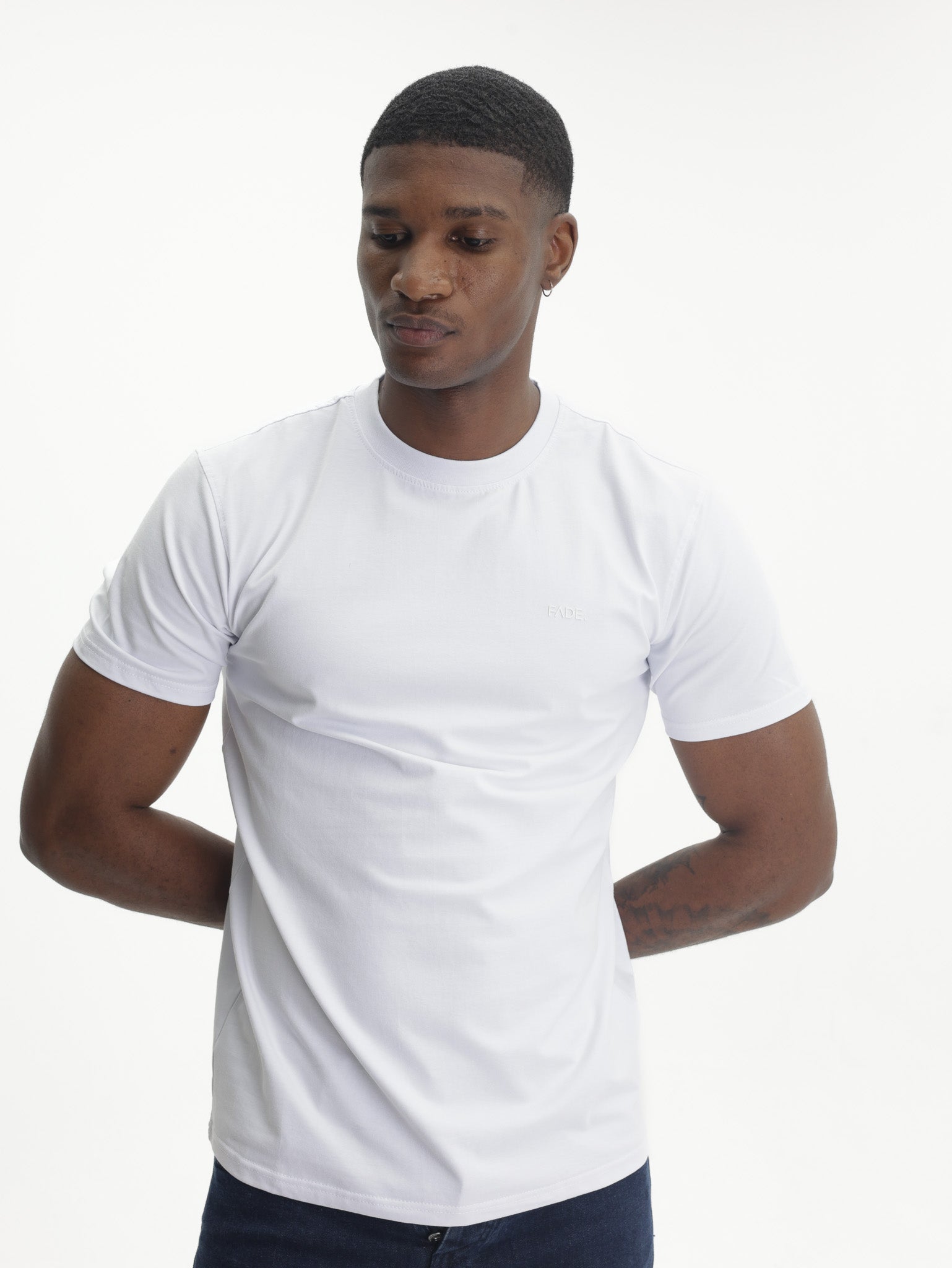 Fade T-Shirt Essential Slim Fit White