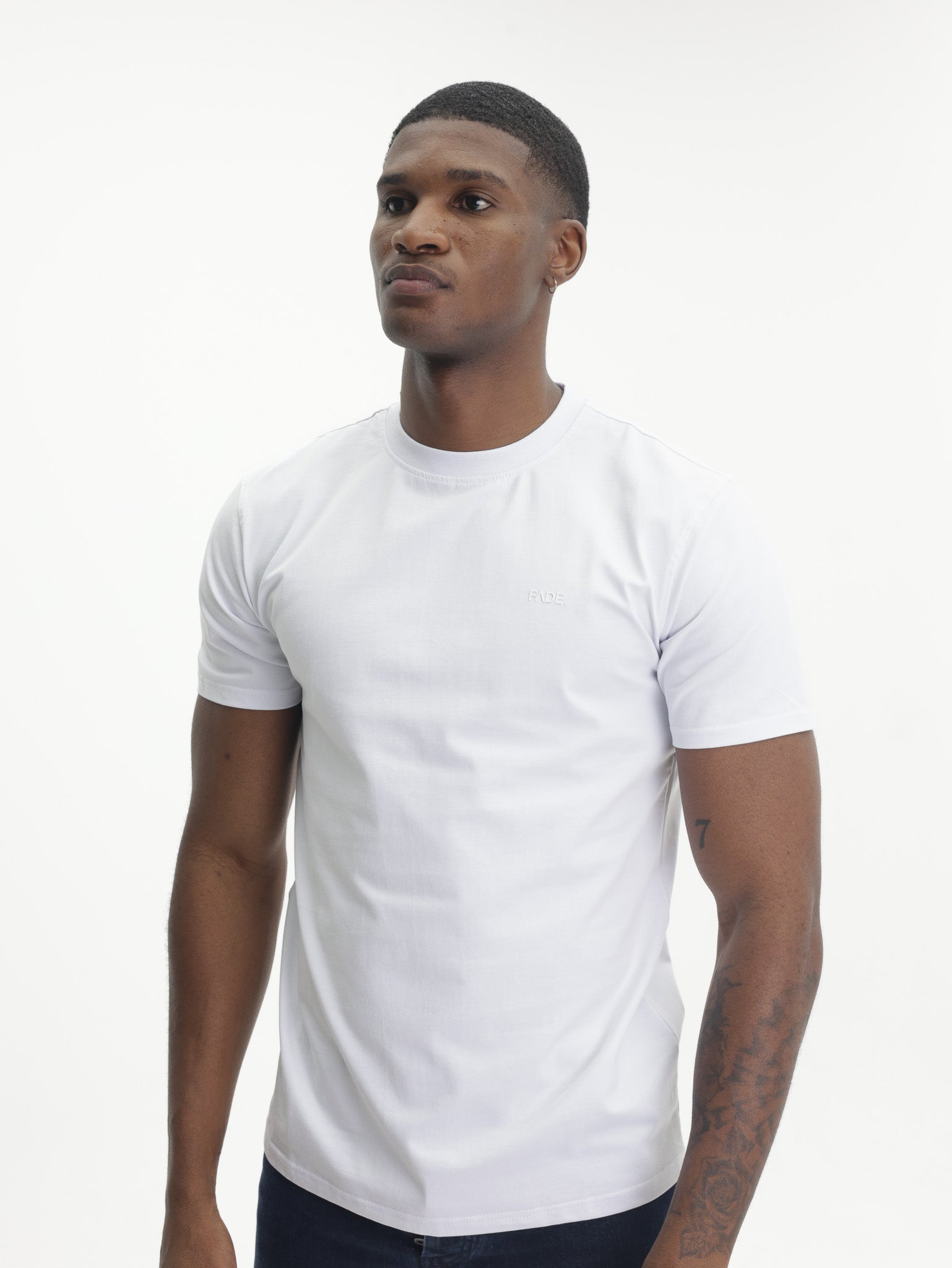 Fade T-Shirt Essential Slim Fit White