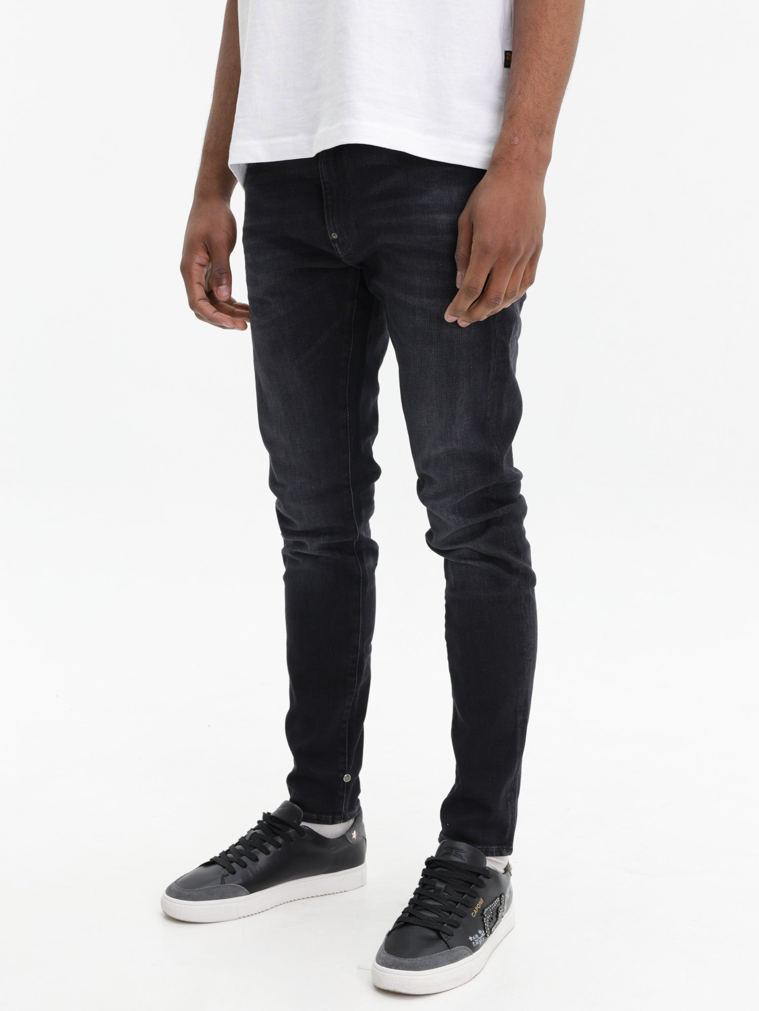 G-Star Jeans Revend Skinny Medium Aged Faded Black