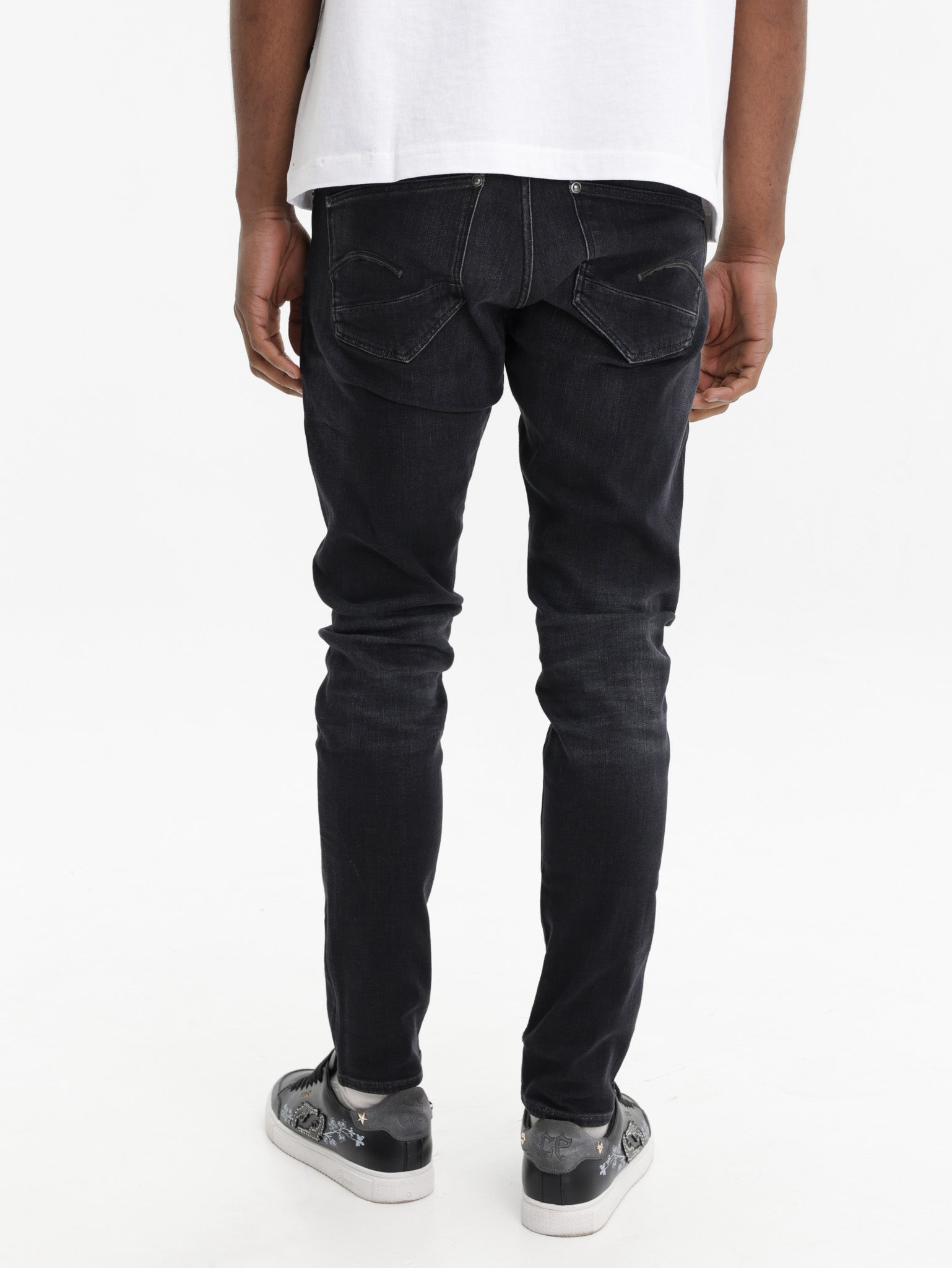 G-Star Jeans Revend Skinny Medium Aged Faded Black