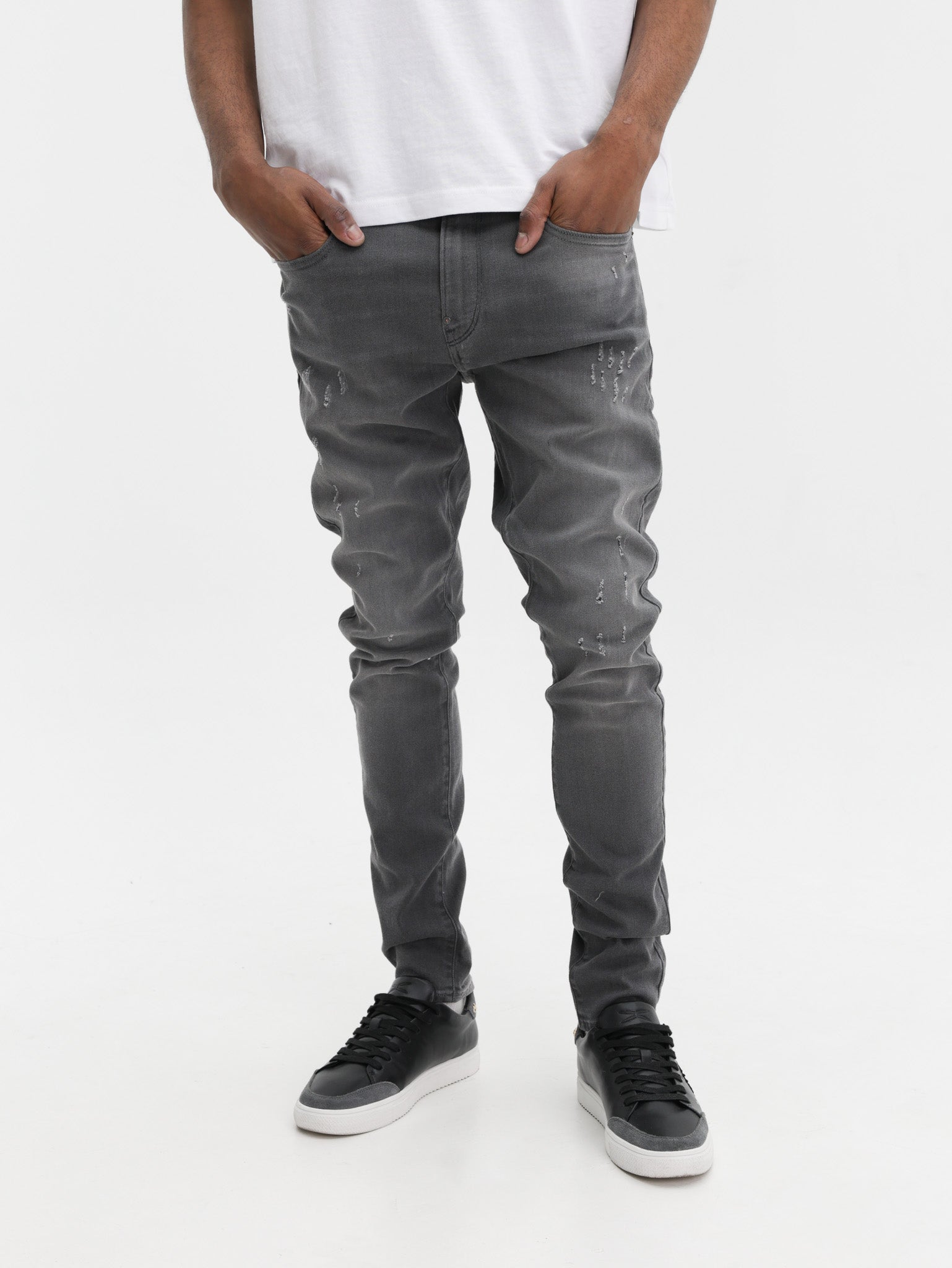G-Star Jeans Revend Skinny Aged Destroy Black