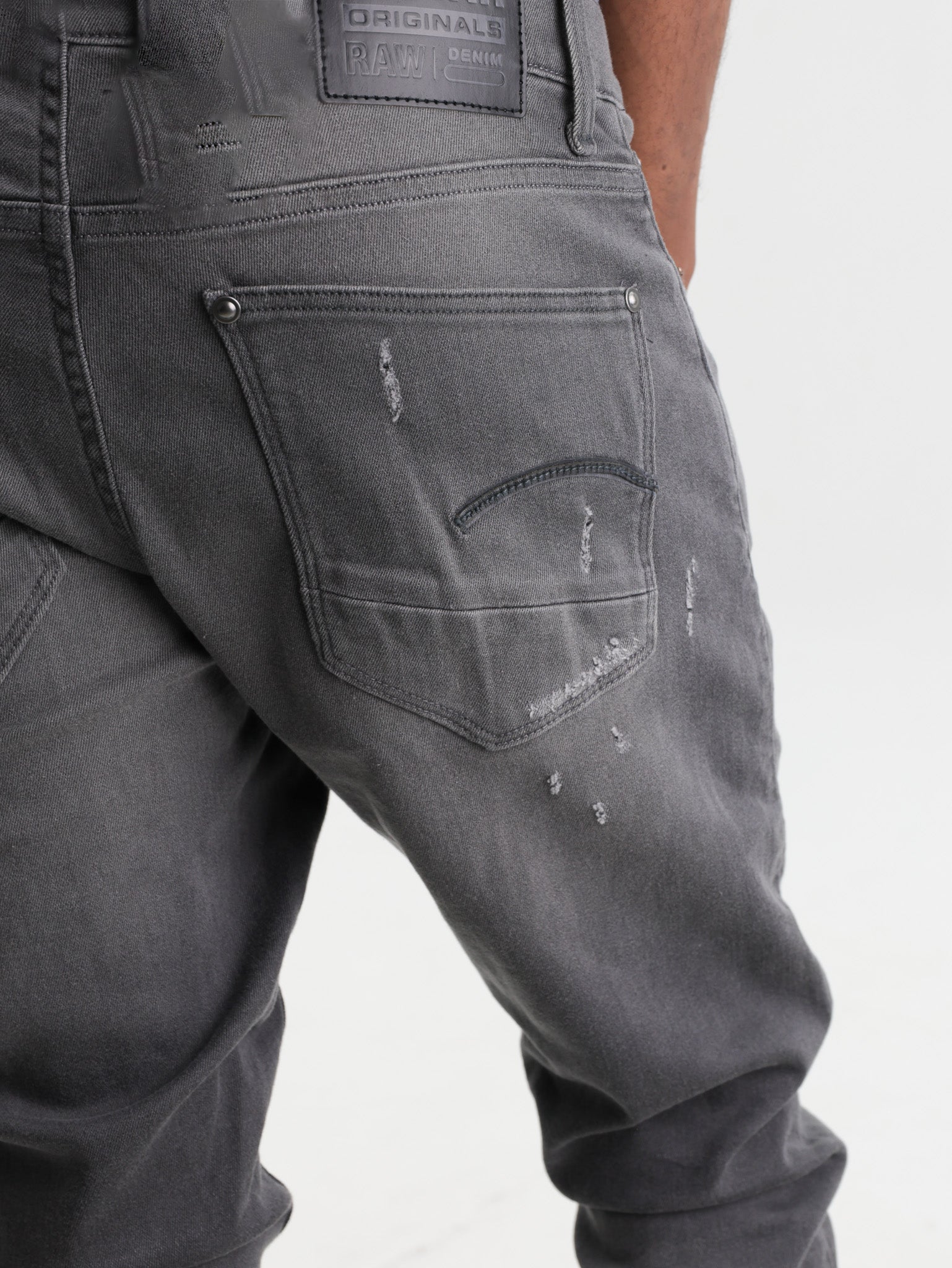 G-Star Jeans Revend Skinny Aged Destroy Black
