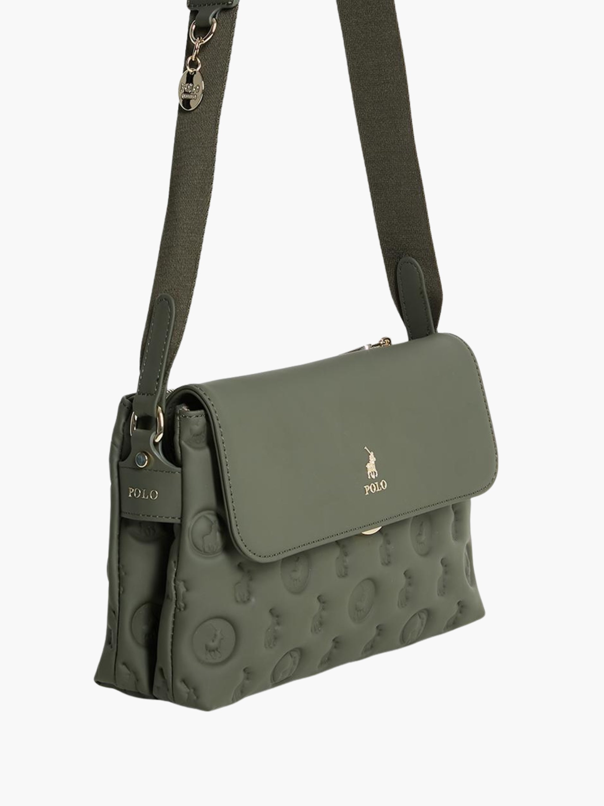 Polo Bag Flapover Multi Sling Olive