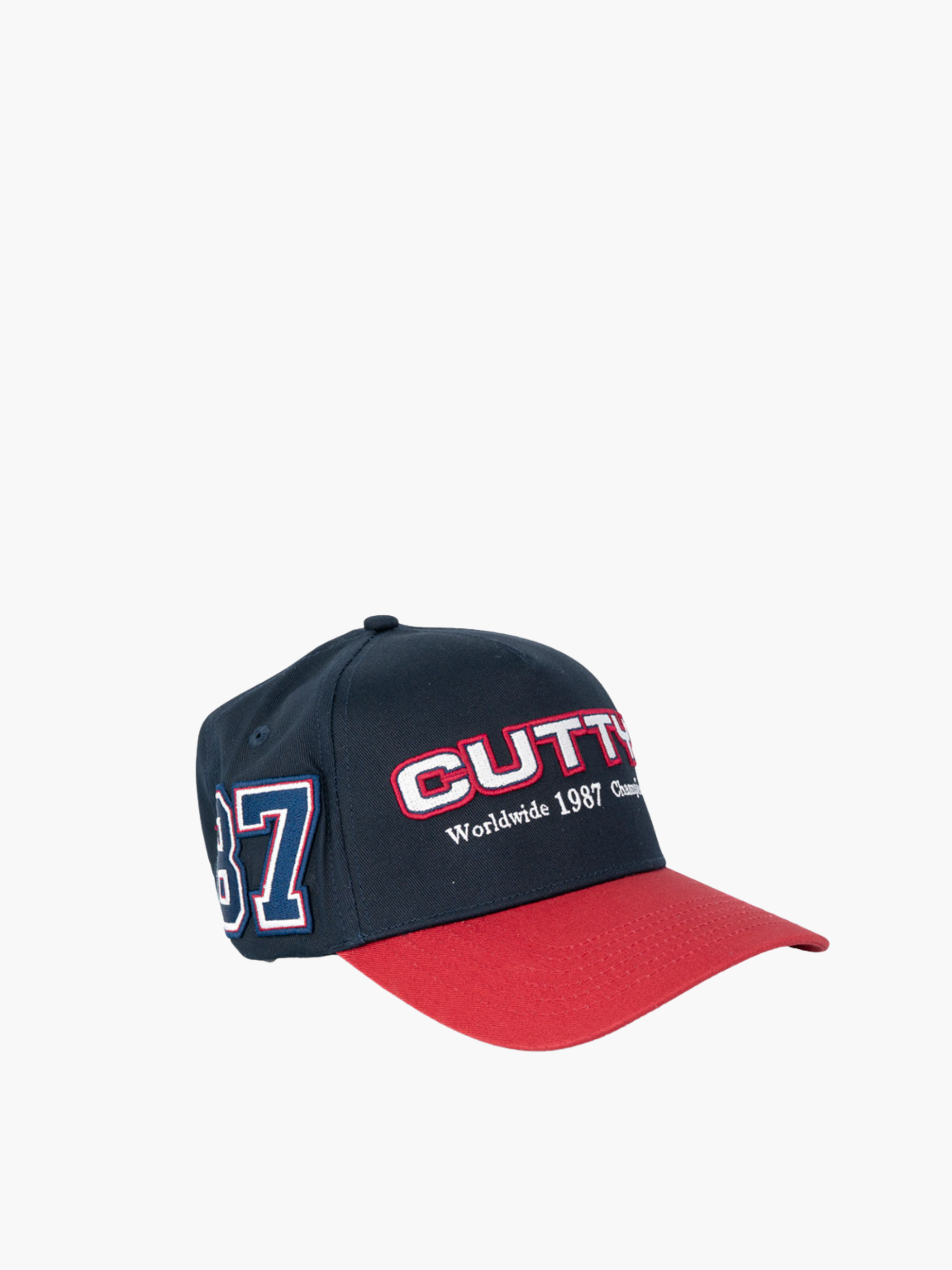 Cutty Cap Red Visor Navy