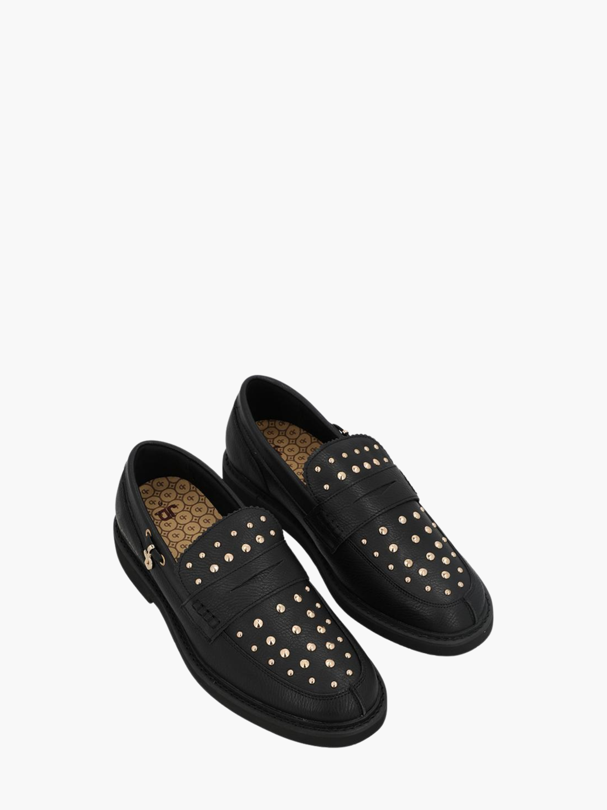 Jonathan D Loafer D15 Studded Leather Black