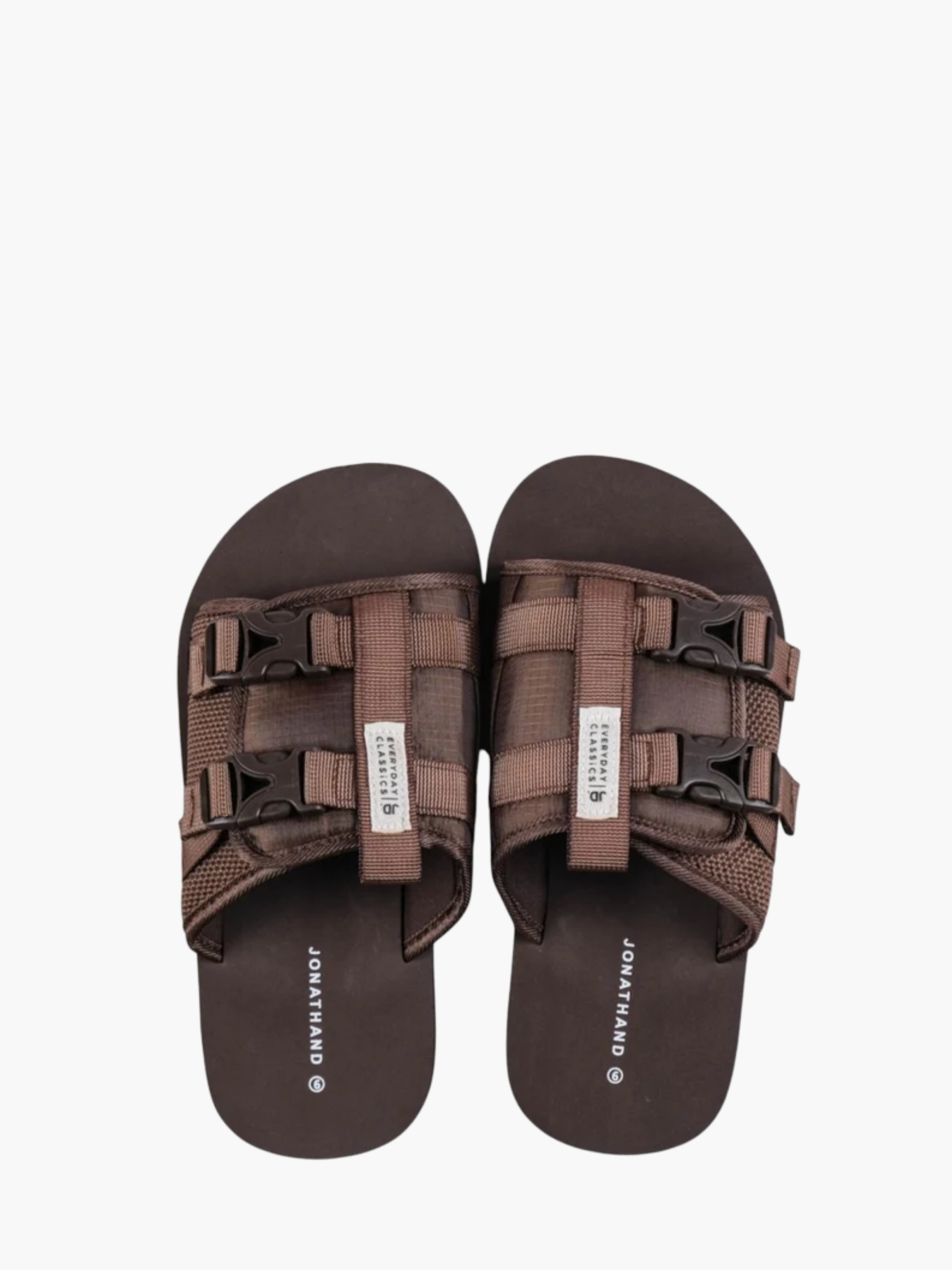 Jd Slide JDSL25 Double Buckle Strap Brown