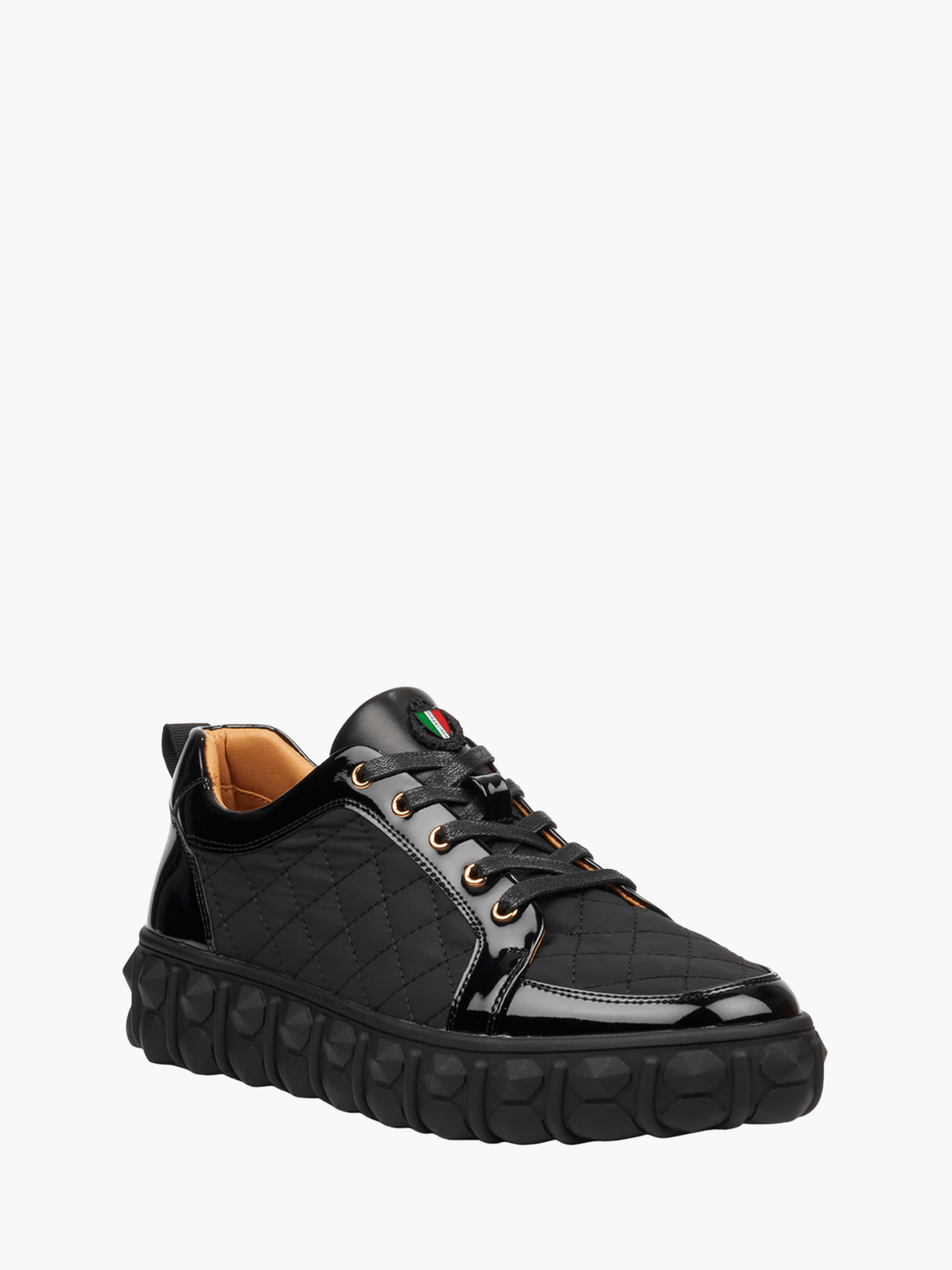 Mazerata Sneakers Pigale 38 Faux Patent Black