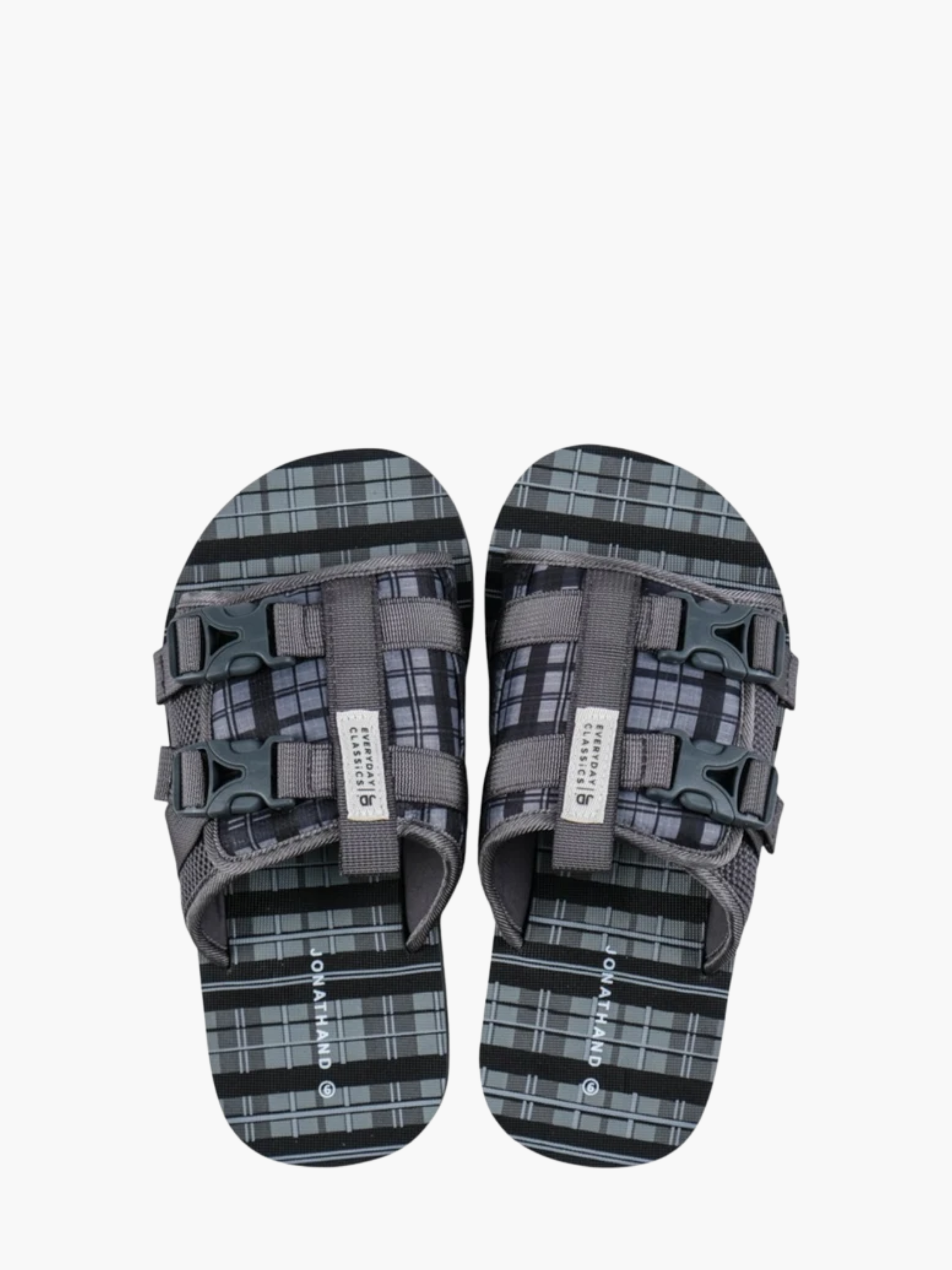 Jd Slide JDSL27 Double Buckle Strap Grey