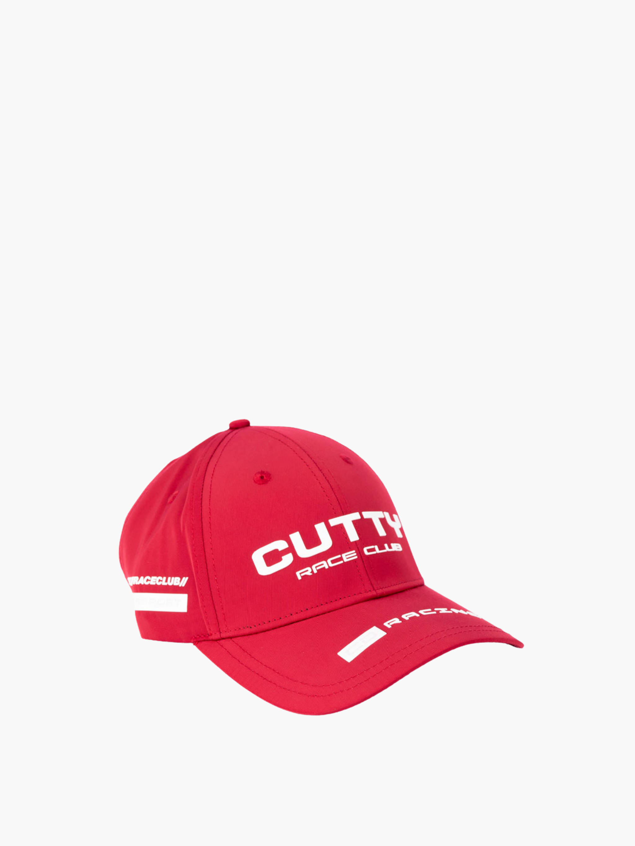 Cutty Cap White Logo Race Club Red