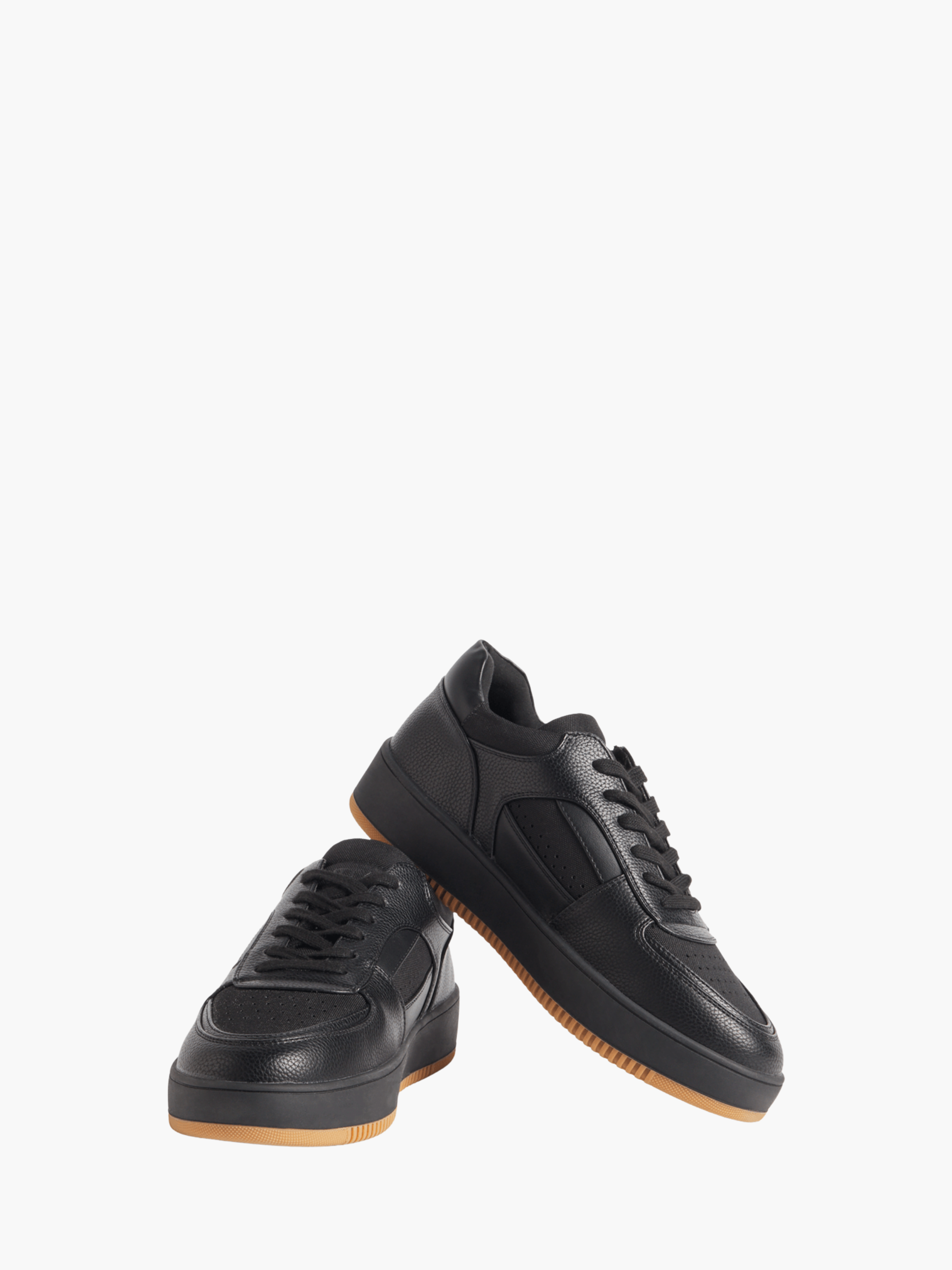 Cutty Sneakers Cs13 Leather Lace Up Black