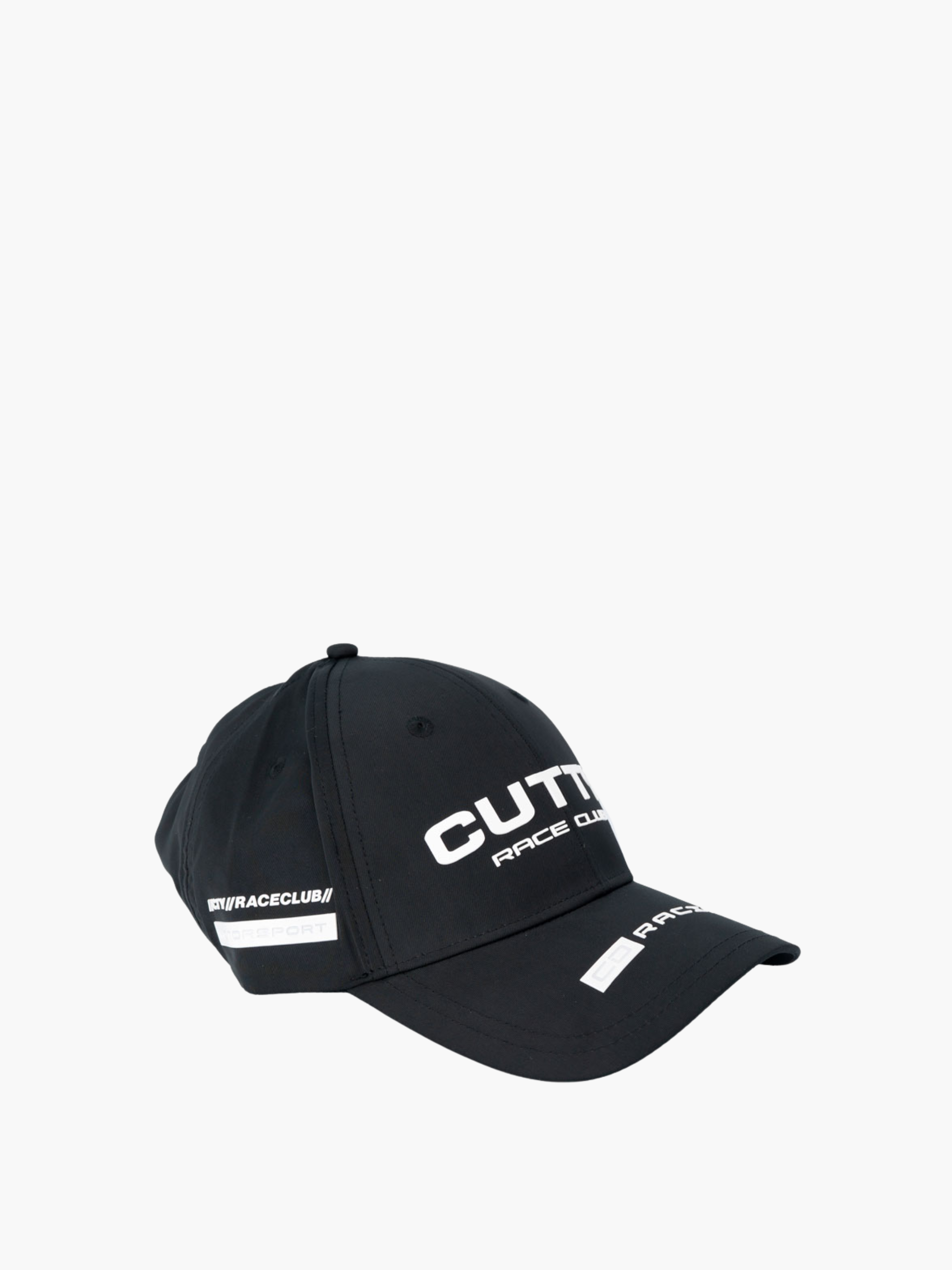 Cutty Cap White Logo Race Club Black